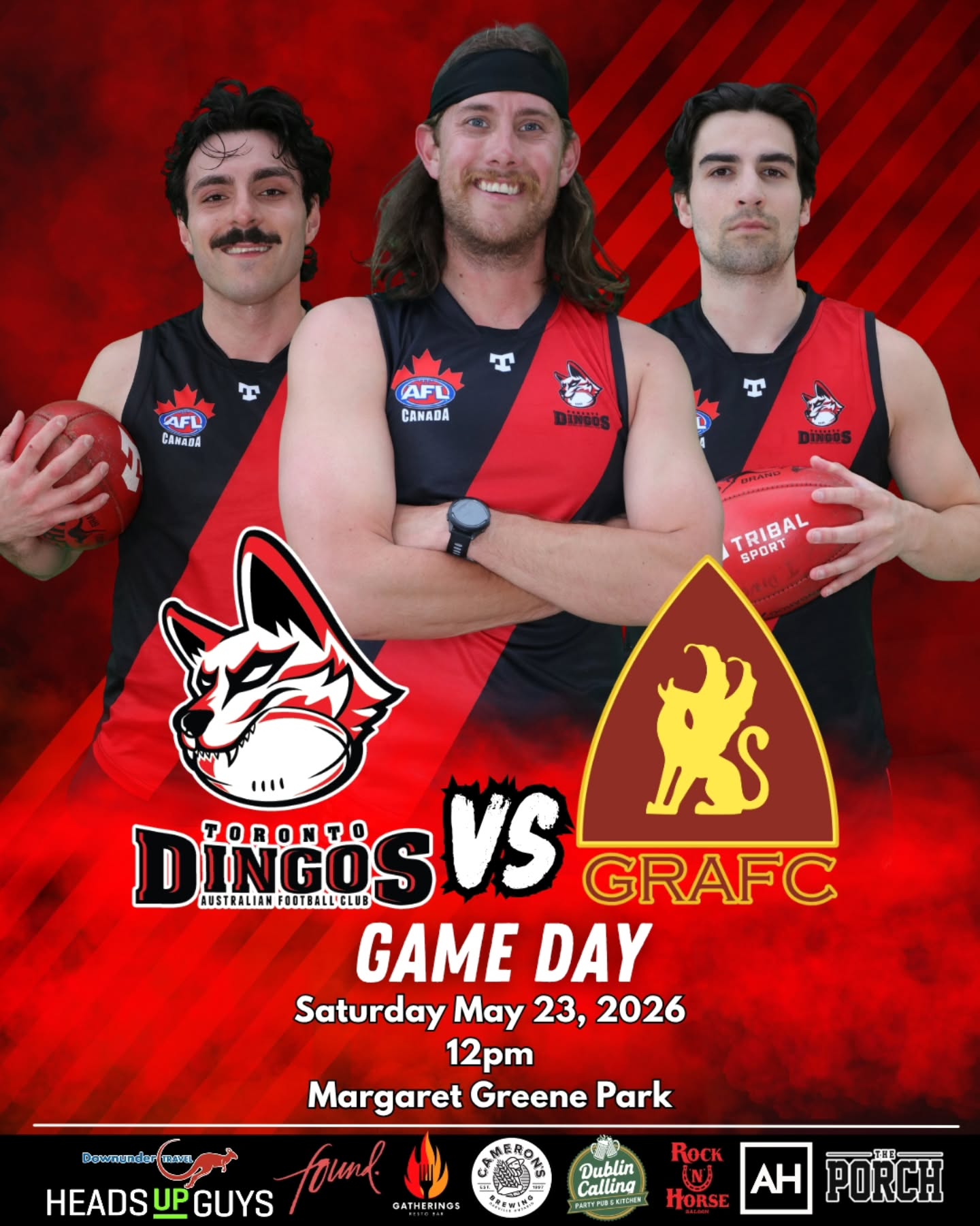 Here we go! The Dingos 30th season begins today! Cheer on the Pack at Margaret Greene Park! 🔴⚫️
#AsAPack
