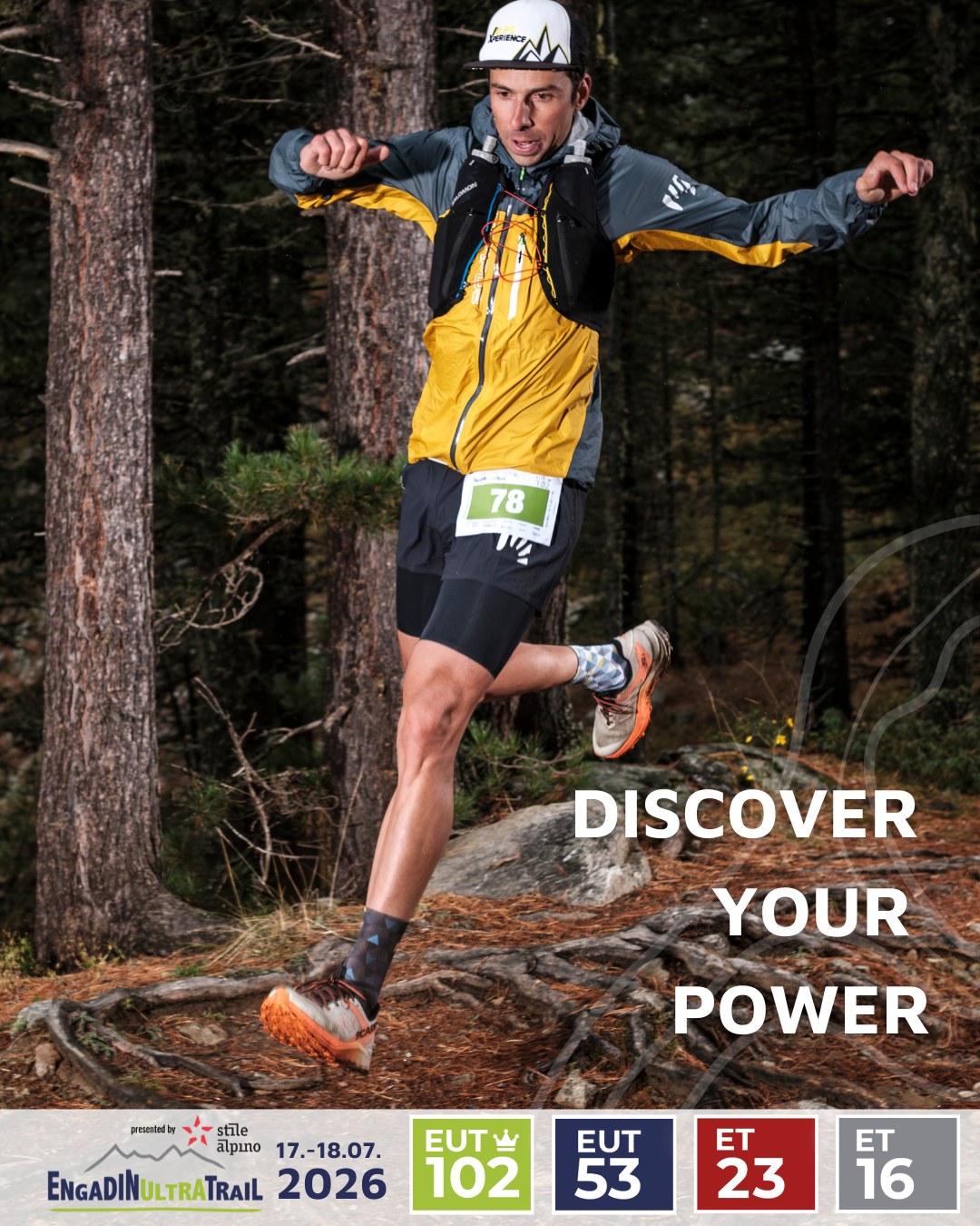 🌞 𝗦𝗼𝗺𝗺𝗲𝗿. 𝗕𝗲𝗿𝗴𝗲. 𝗧𝗿𝗮𝗶𝗹𝘀.
Und du mittendrin. 🏔️🔥
Der Engadin Ultra Trail 2026 bringt dich am 18. & 19. Juli 2026 an deine persönlichen Grenzen — und darüber hinaus.
Von flowigen Trails bis zu echten Ultra-Momenten:
Das Engadin bietet alles, was Trailrunning so besonders macht. ❤️
✔️ 4 verschiedene Distanzen
✔️ Atemberaubende Natur
✔️ Perfekte Mischung aus Herausforderung & Erlebnis
✔️ Gänsehaut-Atmosphäre entlang der Strecke
Egal ob Rookie oder Ultra-Profi:
Der perfekte Zeitpunkt zur Anmeldung ist jetzt. 🎟️
👉 Discover your Power.