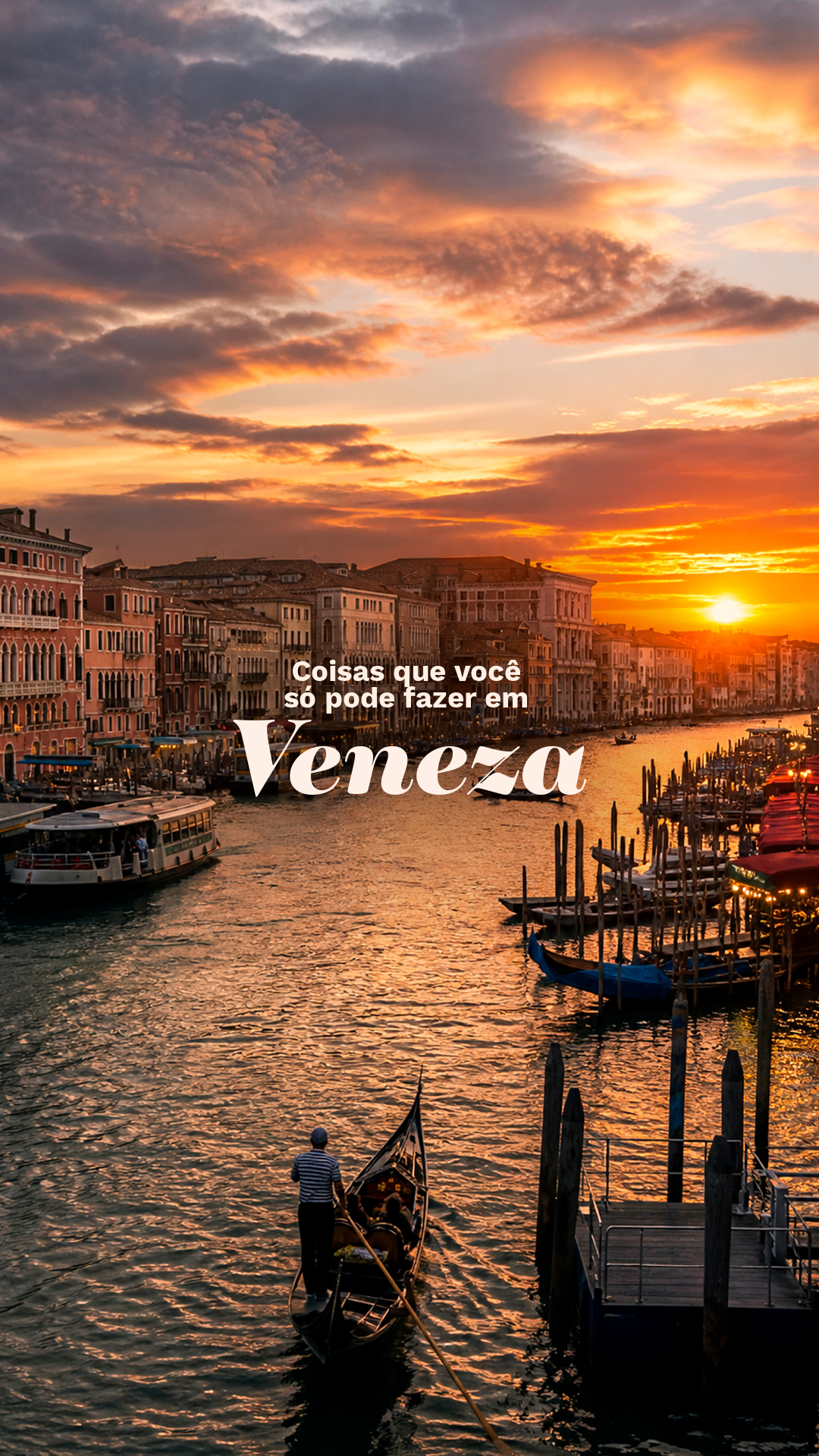 Veneza é a única cidade onde essas coisas existem ao mesmo tempo: sem carro, sobre a água, com ruas que têm nomes próprios que não existem em nenhum outro lugar da Itália, com uma basílica que parece ter vindo do oriente e com uma maré que sobe e inunda as ruas enquanto a cidade segue funcionando normalmente.
Compartilha esse conteúdo com quem está com viagem marcada pra cá e precisa saber disso!
#veneza #venezia #veneziasecreta #guiabrasileiraemveneza #italiadeverdade #viagemitalia #viajarparaitalia #canalgrande #acquaalta #roteirodeviagem