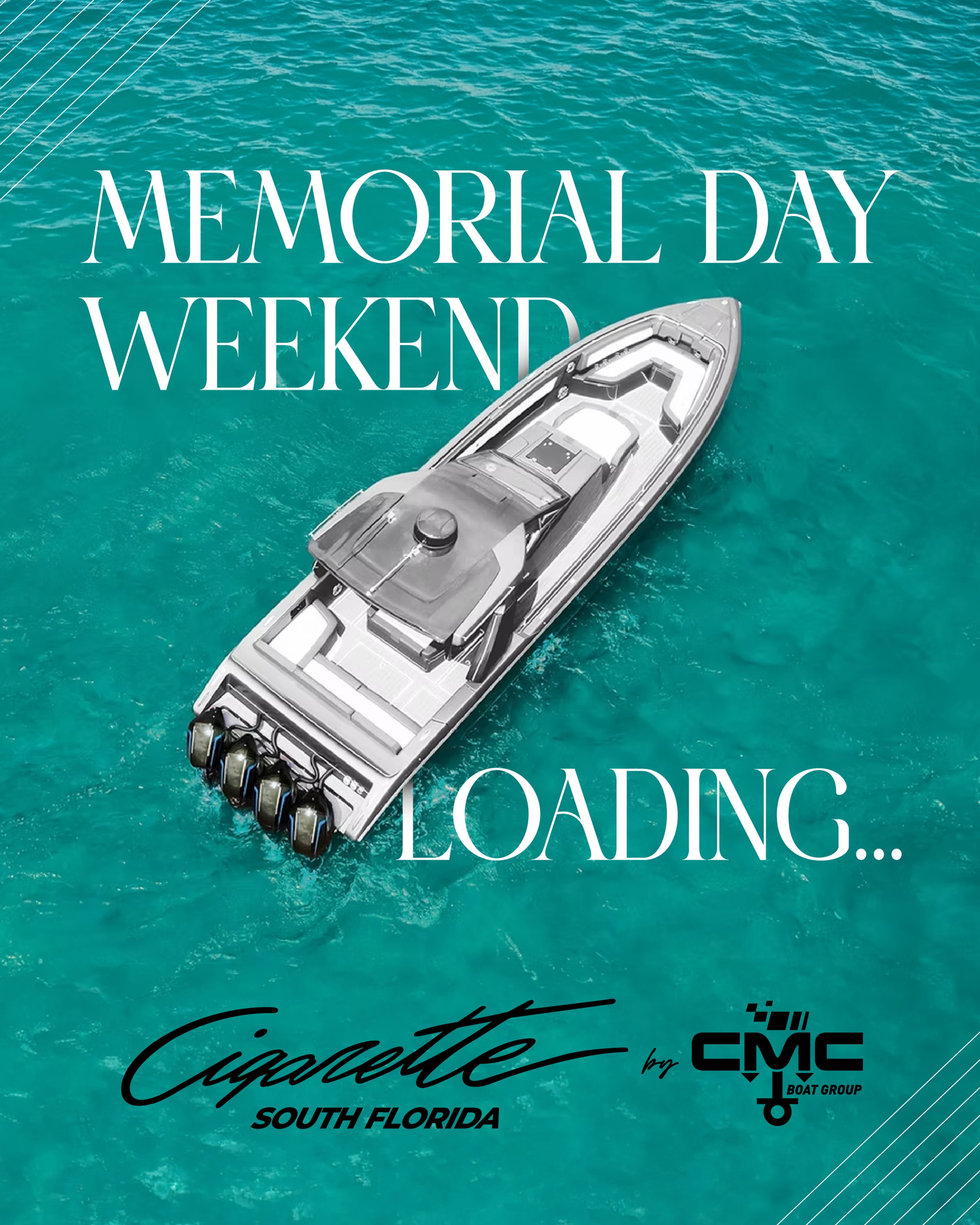 Memorial Day Weekend loading...
Sunshine, open water, and time well spent 🇺🇸
📍 Cigarette South Florida – 2640 S Bayshore Dr Suite 206 Miami, FL 33133
📍 SLT Collection - 1050 W Sunrise Blvd Fort Lauderdale, FL 33311
Cigarette South Florida – (954) 909-5480
#CigaretteSouthFlorida #CigaretteRacingTeam #WallyCastroMarine #sltfortlauderdale #CMCBoatGroup