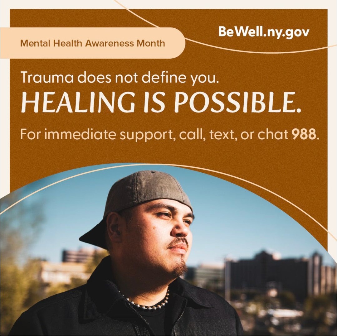 #MentalHealthAwarenessMonth: Trauma can affect us deeply, but it doesn’t have to define us. Healing is possible with the support of others.
For immediate support, call, text, or chat 988, available 24/7.
Chat.988lifeline.org
