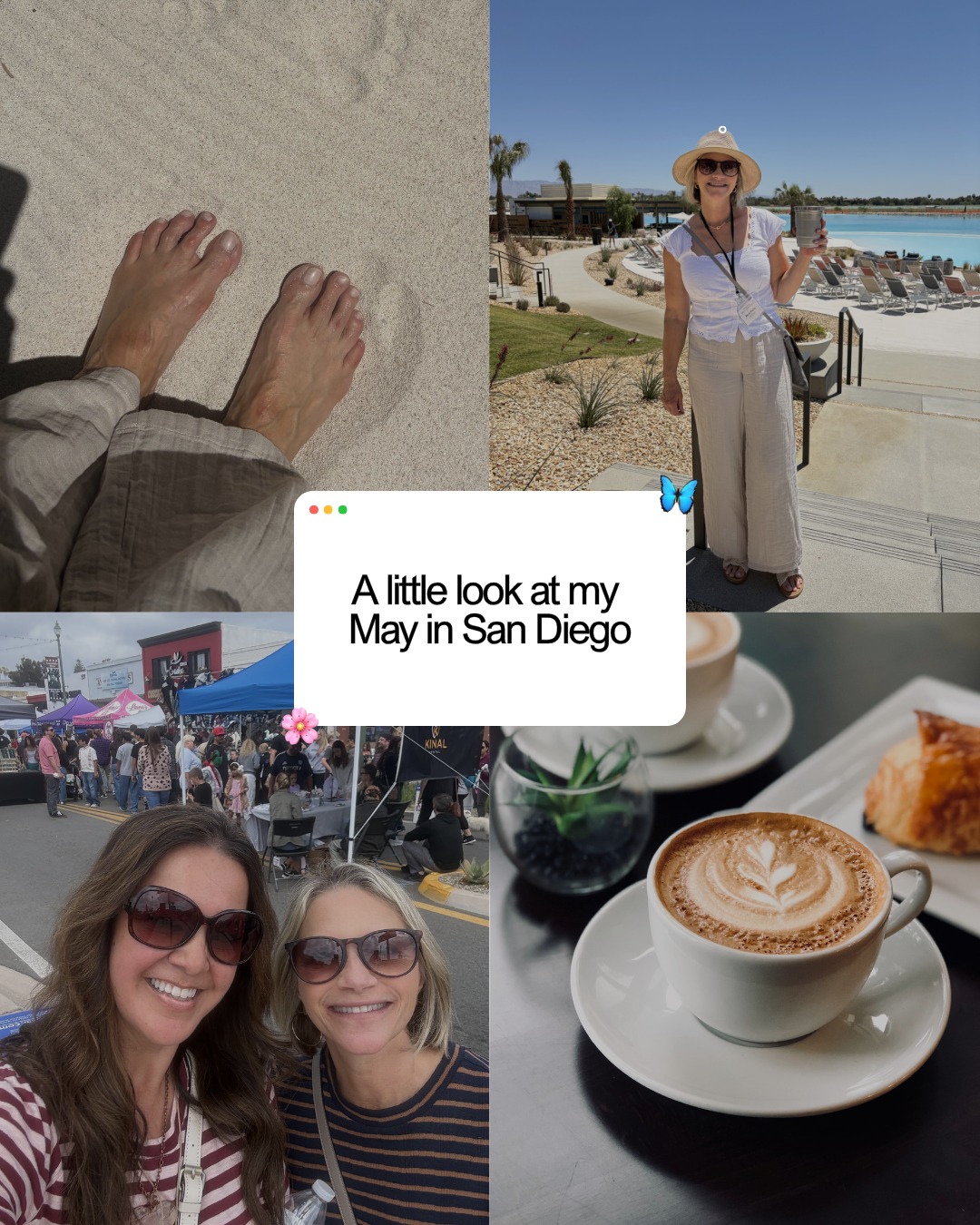 A little look at my May in San Diego 🌸
Longer days, more sunshine, and a lot more time spent outside.
A mix of work, everyday moments, and soaking in this season—because it always goes by too fast.
Grateful for it all 🤍