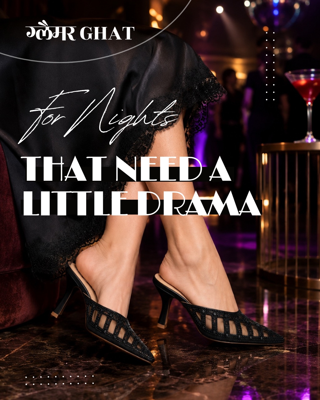 For Nights That Need A Little Drama ✨
Make every step feel unforgettable.
With a sharp pointed silhouette, sparkling embellishments, and elegant detailing, this pair is made for evenings where subtle just won’t do.
From dinner dates to dance floors — these heels bring the perfect mix of glamour and confidence.
Because some nights deserve more than basic black.
Party Heels | Statement Footwear | Women’s Fashion Footwear | Glam Heels | Pointed Mule Heels | Trendy Women’s Footwear
📍 Glamour Ghat
Lower Ground Floor, Spectrum Metro Mall, Sector 75, Noida
📍 Also Available At:
2nd Floor, Rcube Monad Mall, Sector 43, Noida
DM us for enquiries or visit the store today.
#GlamourGhat #PartyHeels #WomenFootwear #BlackHeels #StatementHeels #PointedHeels #FashionFootwear #NightOutStyle #LuxuryStyle #HeelsCollection #FootwearFashion #NoidaShopping #GreaterNoida #PartyWear #WomensStyle #TrendyFootwear #FashionAccessories #StyleStatement #ClubbingLook #EveningStyle