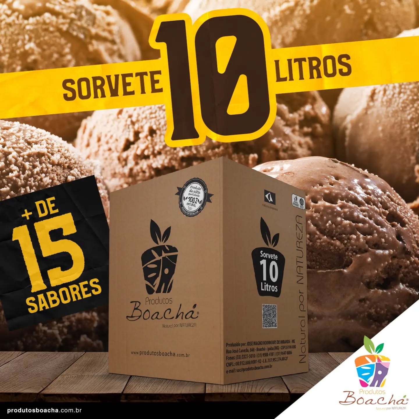 10 LITROS de puro sabor pra adoçar o seu negócio! 🍫
Sorveteria, lanchonete, restaurante ou aquela festa que não pode faltar sobremesa? A gente tem a solução perfeita pra você!
✨ Caixa 10 litros de sorvete
🍨 Mais de 15 SABORES pra escolher
📦 Produto de alta qualidade, 100% confiável. Produzimos há mais de 30 anos.
Do clássico chocolate ao sabor que vai virar o queridinho da sua casa, tem sorvete pra todo gosto e pra todo momento! 🥄🤎
📲 Faça seu pedido agora:
🌐 produtosboacha.com.br