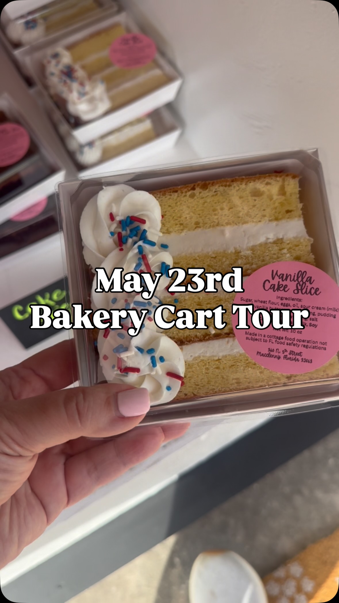 Itās May 23rd and Memorial Day weekend so itās the perfect time to treat yourself at my boutique bakery cart! Thereās all kinds of good things available today!
Leave a comment if you have questions, or if you just love the bakery cart as much as I do! š©·š
#homebakery #boutiquebakery #smalltown #sweetsandtreats #homemade