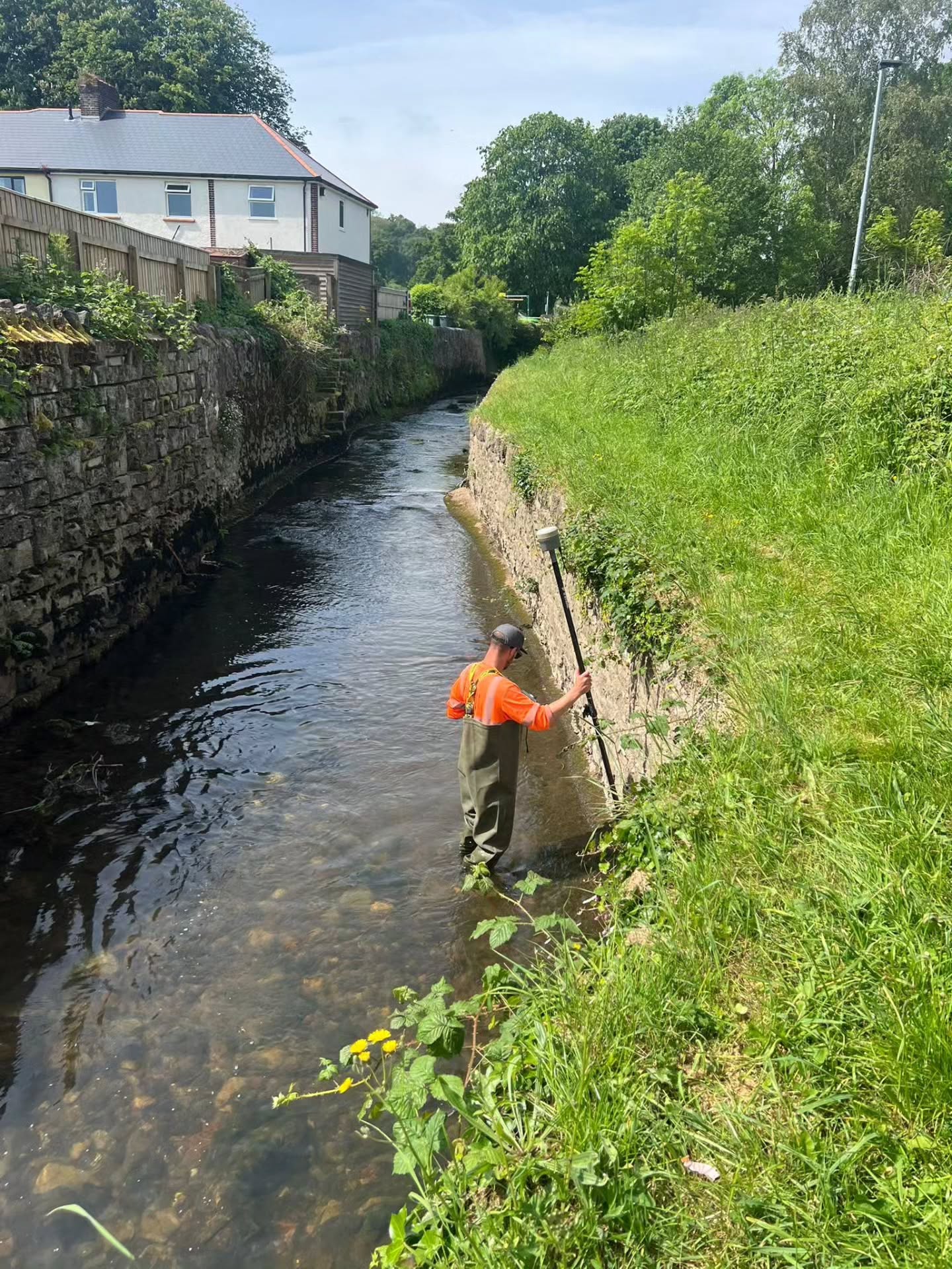 Anything better than a river survey in this weather? #BenchmarkSurveys #Surveylife #Devon