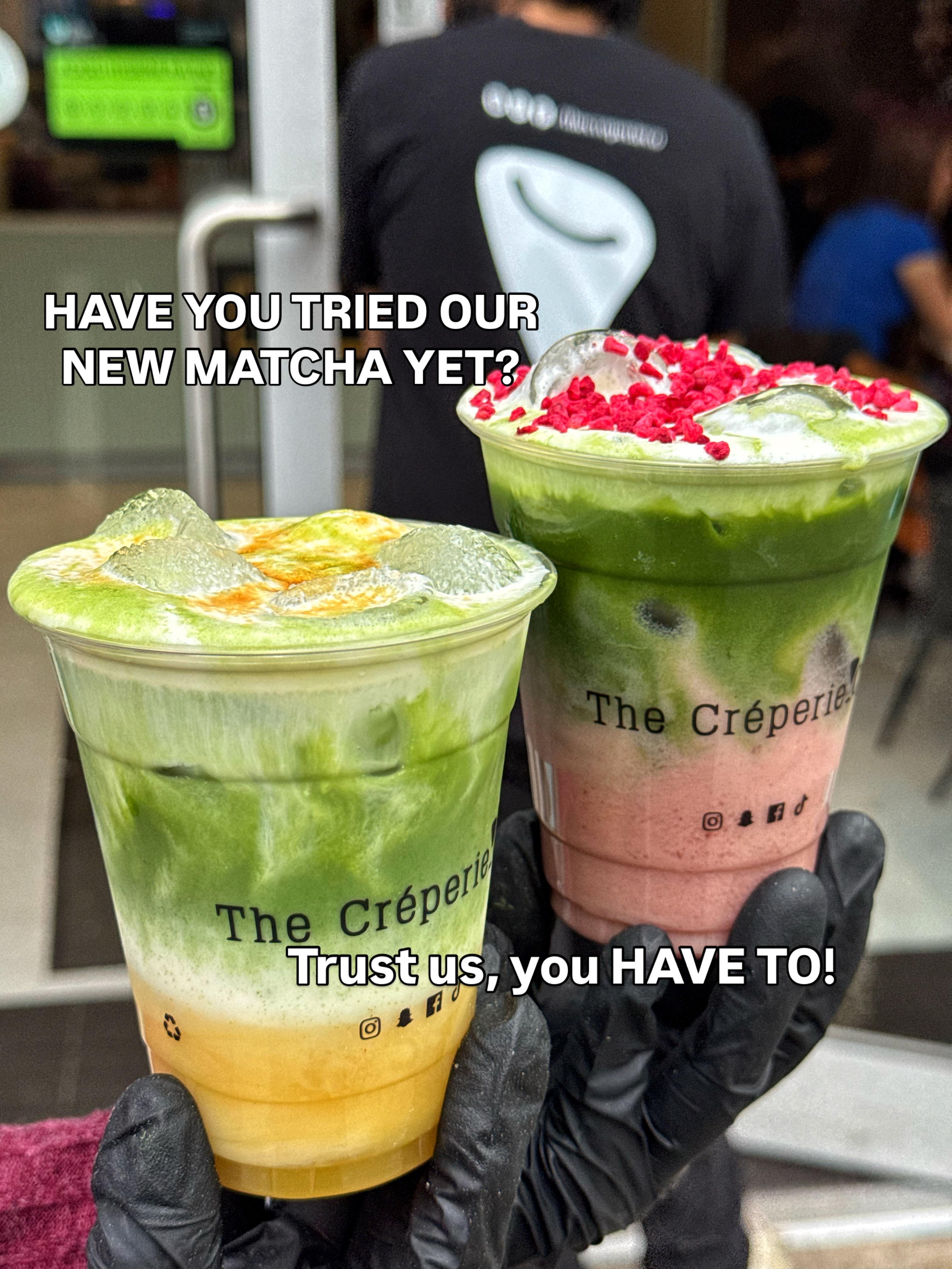 HAVE YOU TRIED OUR NEW MATCHA RANGE YET?💫🫶
We’ve got our Ceremonial Grade Matcha with lots of flavours including the Caramelised Banana and Strawberry too. Head down to The Creperie Co to try them!🤩
#Matcha #MatchaLover #CreperieCo #MatchaInManchester #Foodie