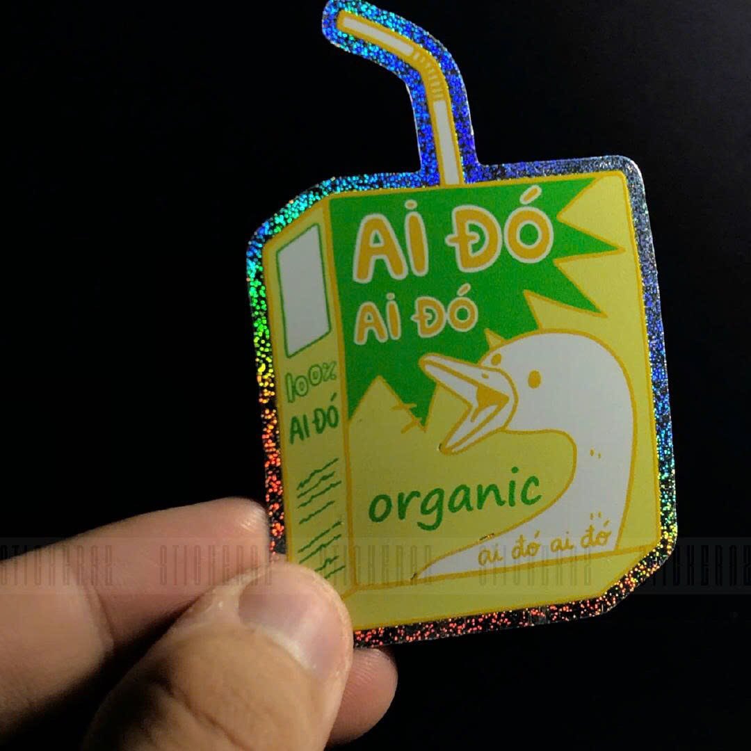 “Ai đó ai đó” - on Matrix Hologram Sticker by STICKERAZ
With option to choose where you want to put white ink on the design to create unique and standout product.
#hologramsticker #customstickers