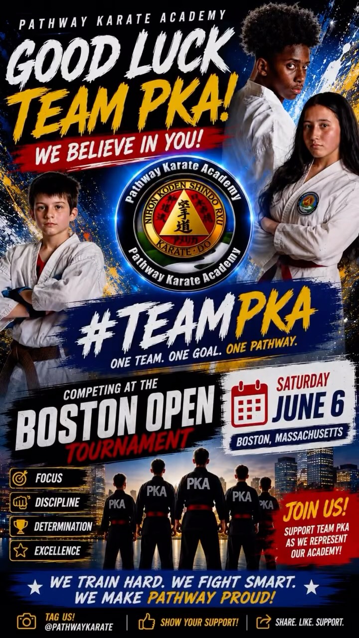 TEAM PKA. 🥋🔥
Locked in and preparing for the Boston Open Tournament on June 6.
Media Day at Pathway Karate Academy was all about capturing the focus, confidence, and energy our athletes bring to the mat every single day. From our students to Sensei leading the way — this team continues to put in the work and represent what Pathway is all about. 💙
The preparation doesn’t stop here…
See you at the Boston Open 👀
#TeamPKA #karate #karatekid #MartialArtsLife #ProvidenceRI