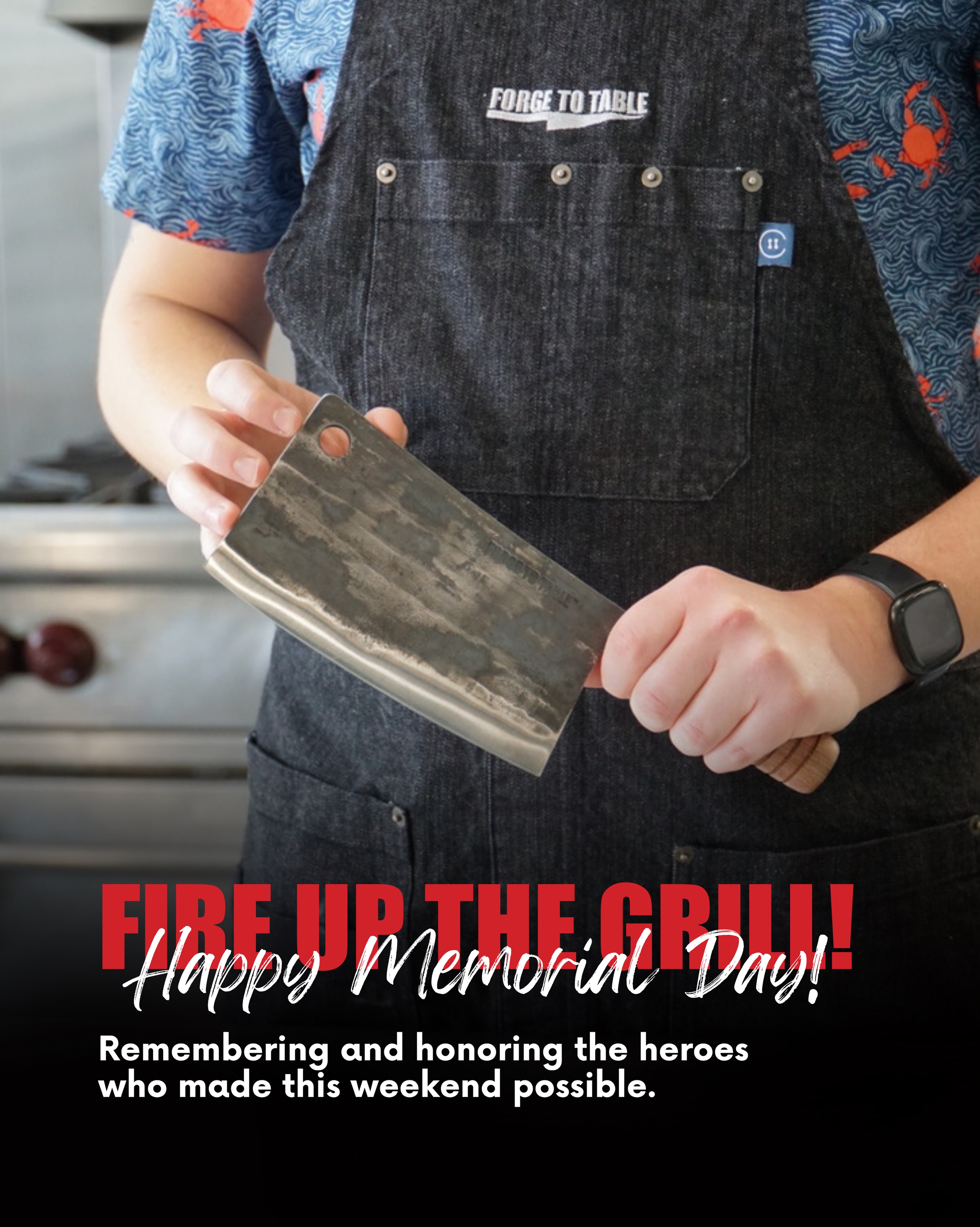 Our team at Forge To Table wishes you a meaningful and joy-filled Memorial Day weekend!
As we gather around grills, picnic tables, and shared meals, we’re taking a moment to honor and remember those who served and sacrificed for our country.
Wherever the weekend takes you, we hope it’s filled with good food, warm company, and a little time spent outside in the sunshine.
Let us know in the comments — what’s on your grill or table this Memorial Day weekend?
