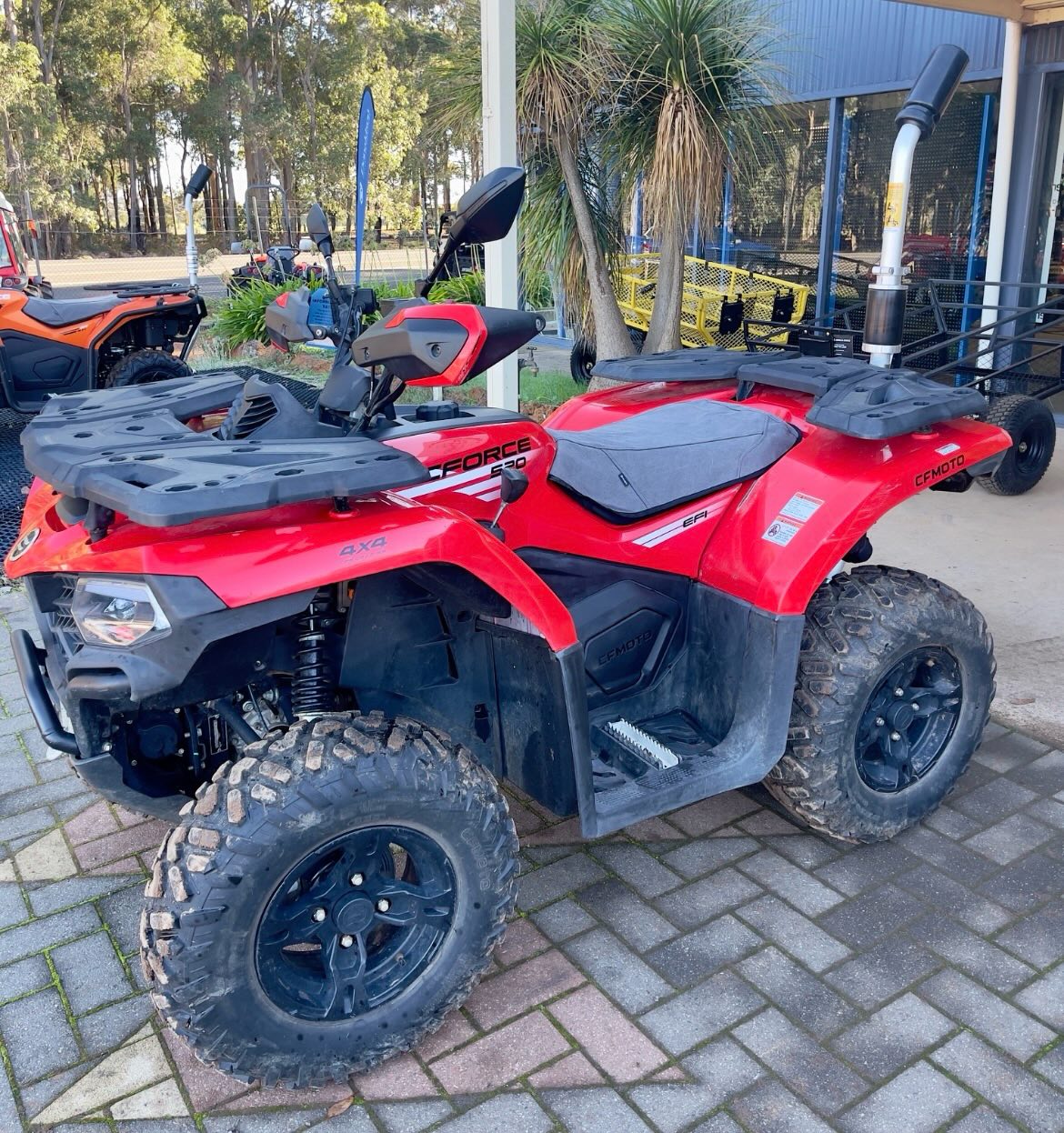 Used CForce 520 EPS Quad Bike for sale
2023 Model
6,931 Kms
626 Hours
Canvas Seat Cover
Full service history and recently serviced including new front CV shafts.
Price: $7990 inc GST
Key Features:
EPS - Power Steering
12 Inch alloy wheels
Premium carrier racks
Handguards
LED headlights
5 inch LCD display
2500lb winch
612Kg towing capacity
Come in to view or call Matt Doherty for more details 9777 2100