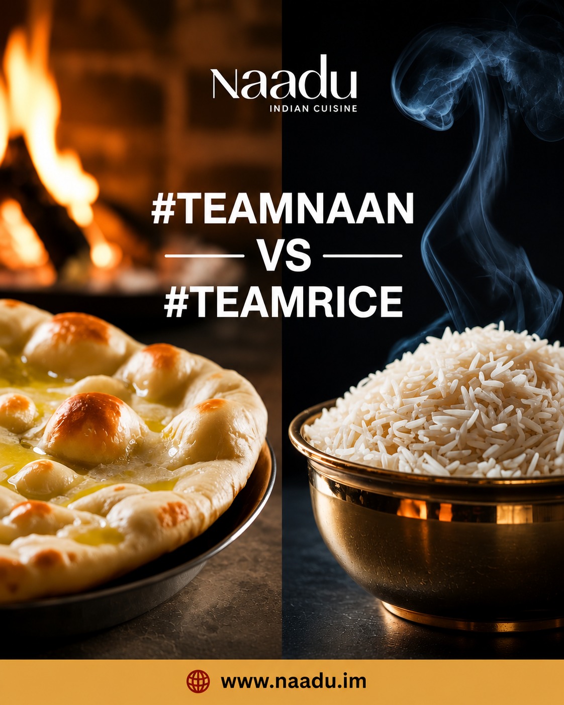 Every great Indian meal needs the perfect pairing and it all comes down to personal choice.
Do you love tearing into freshly baked naan, or do you prefer soaking up rich curries with aromatic saffron rice? Either way, both bring out the best in every dish.
Tell us your favourite and join the debate!
Better yet, come try both and decide for yourself.
Book your table: https://www.naadu.im/
#NaaduIOM #TeamNaan #TeamRice #FoodDebate #IndianCuisine #FoodLovers #DiningExperience #NaanLovers #RiceLovers #DouglasDining #FoodPoll #GourmetExperience