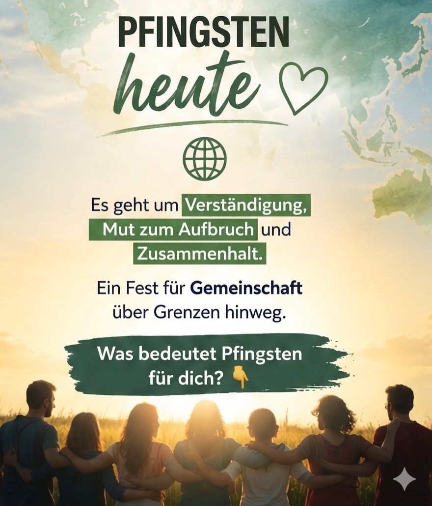 Pfingsten = Zeit für Gemeinschaft, Ruhe & echte Verbindung. 💫
Frohe Pfingsten an alle, die es feiern!🕊️
Genießt den Feiertag! 🌿
#gemeinschaft #feiertag #zusammenhalt