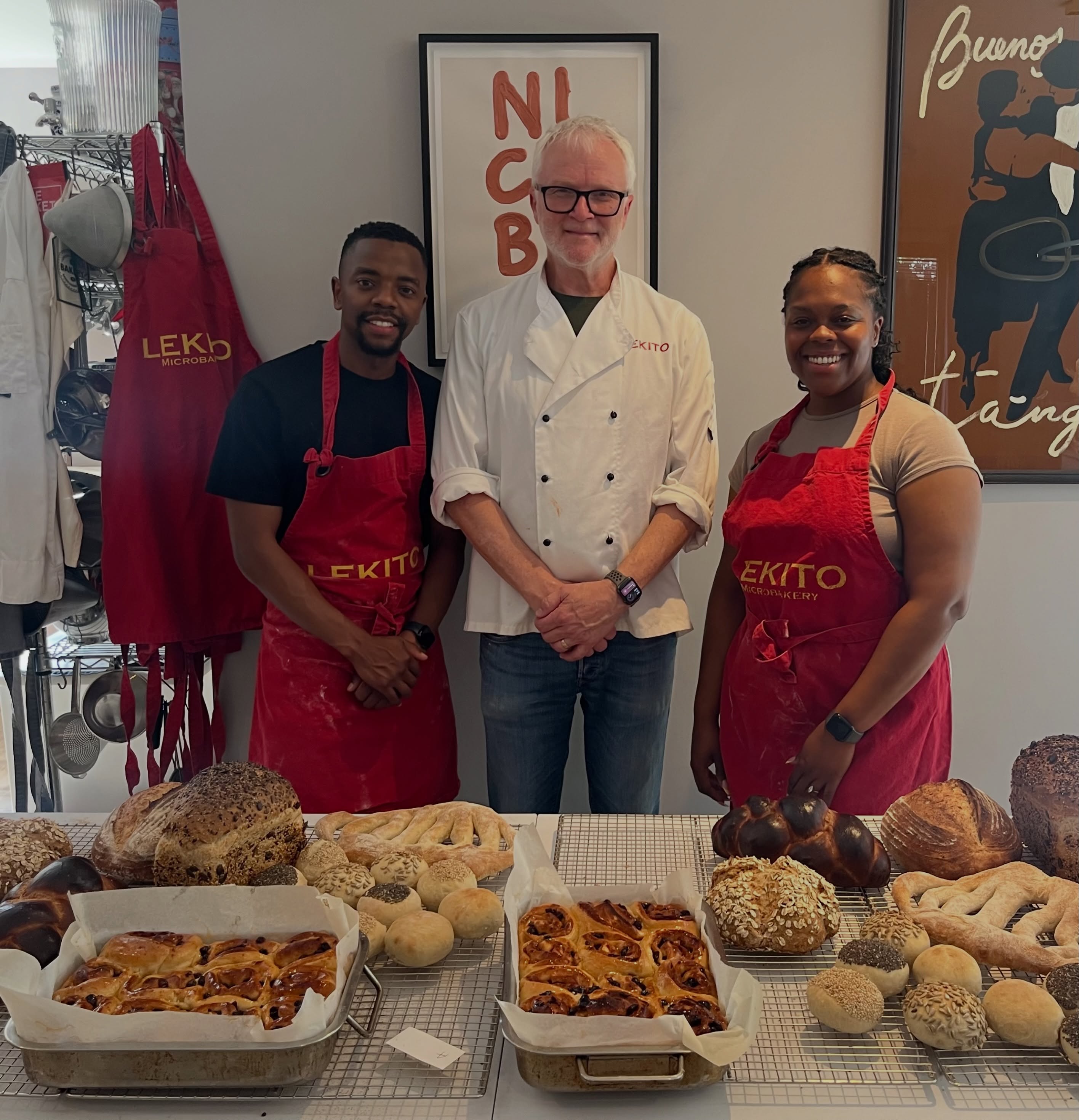Nicole and Arthur were excellent bakers on Lekito’s Introduction to Bread class today! They did very well!! #breadclass