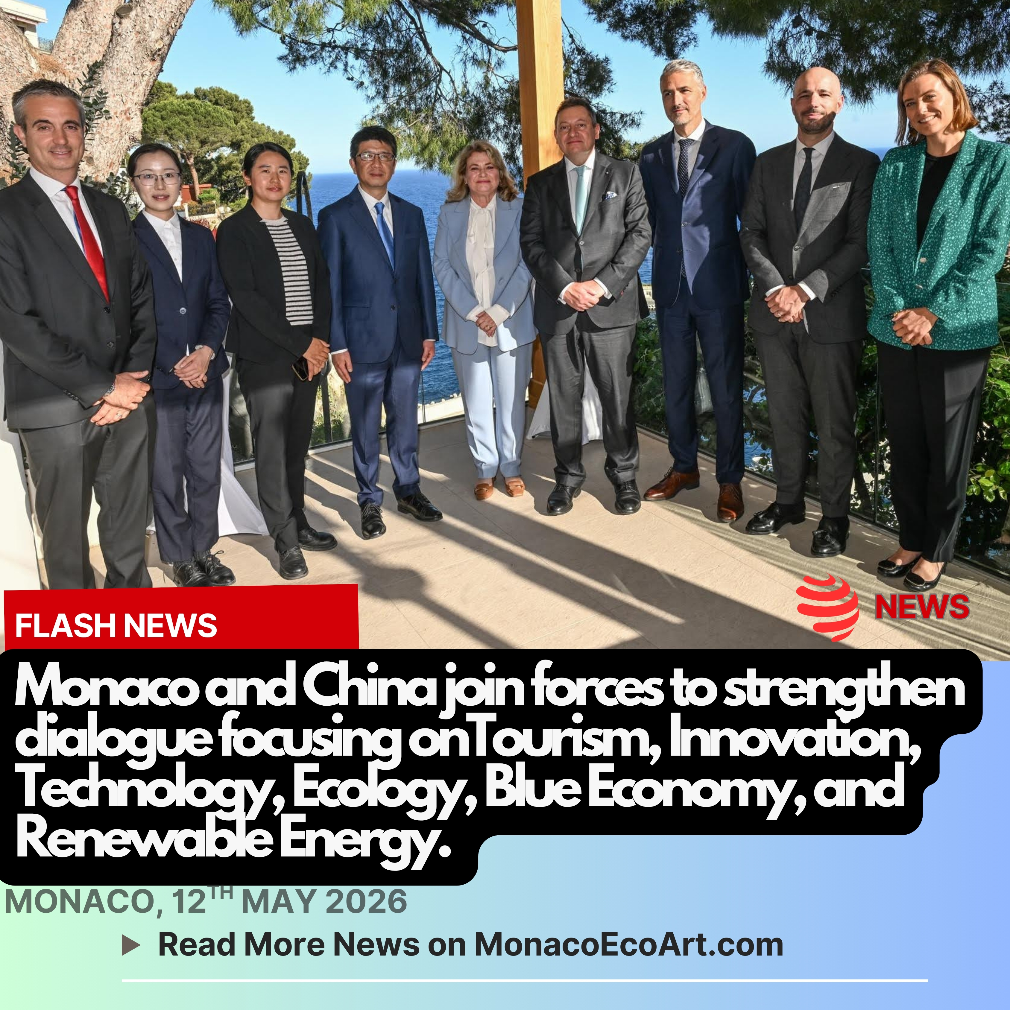 @mo.eco_art MonacoEcoArt.com #flash #news #international #cooperation #monaco #china #renewables 🇲🇨🇨🇳🔋On May the 12th 2026, cooperation relations between the Principality of Monaco and the People's Republic of China have strengthened following up an official visit to Monaco of a Chinese delegation from the Chinese Embassy in France and Monaco, led by Minister Wang Dong, in charge of Economic and Commercial Affairs ♻️🤝 Despite the great socio-economic differences between the two countries, also in terms of size, the Principality has maintained friendly #relations with China for thirty years: this rendezvous strengthened the bilateral dialogue with particular reference to key cooperation sectors such as: tourism, innovation and start-ups, high #technology, #ecology, the #blueeconomy, or #renewable energy 🌐👥 A working lunch was then held at the Yacht Club of Monaco with the Chinese delegation in the presence of #business leaders and major representatives from institutional entities responsible for the #economy, #attractiveness or #tourism, while in the late afternoon, a targeted conference and networking hub entitled "Business Destination China" was held at the Monaco Economic Board 👨💻👩💻📊 In particular, the Chinese Delegation unveiled to seventy Monegasque business leaders core elements of the Chinese market and its access opportunities, under the umbrella of the Monegasque Chamber of Commerce 🦾 In 2026, China maintains its position as the world's second-largest economy by nominal GDP, approximately $20.85 trillion, and the largest by Purchasing Power Parity (PPP), keeping the podium as the second-largest overall import market globally and the largest trading partner for more than 160 countries (Source: International Monetary Fund) 📸 © Direction de la Communication @gvt_monaco @monacoeconomicboard - Layout and Contents by: © MonacoEcoArt