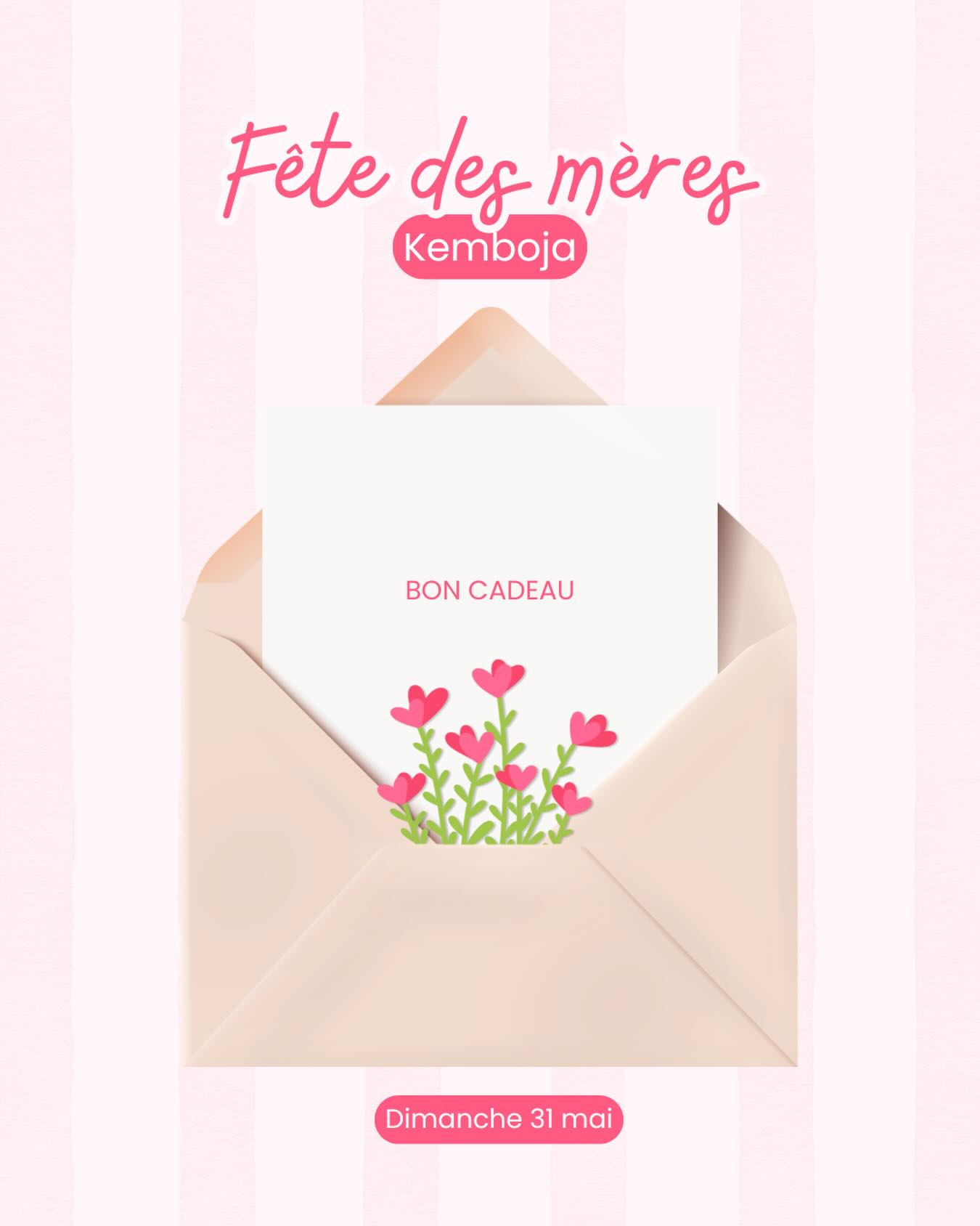🌸 Petit rappel pour les têtes en l’air (on vous voit 👀) : dimanche, c’est la Fête des Mères !
Chez Kemboja, les bons cadeaux sont prêts à faire plaisir : massage, bien-être, relaxation… de quoi offrir une pause bien méritée à toutes les mamans 💖
Plus d’informations en MP ou par téléphone
#bonnefetemaman❤️ #vesoul #kemboja #detente #massage