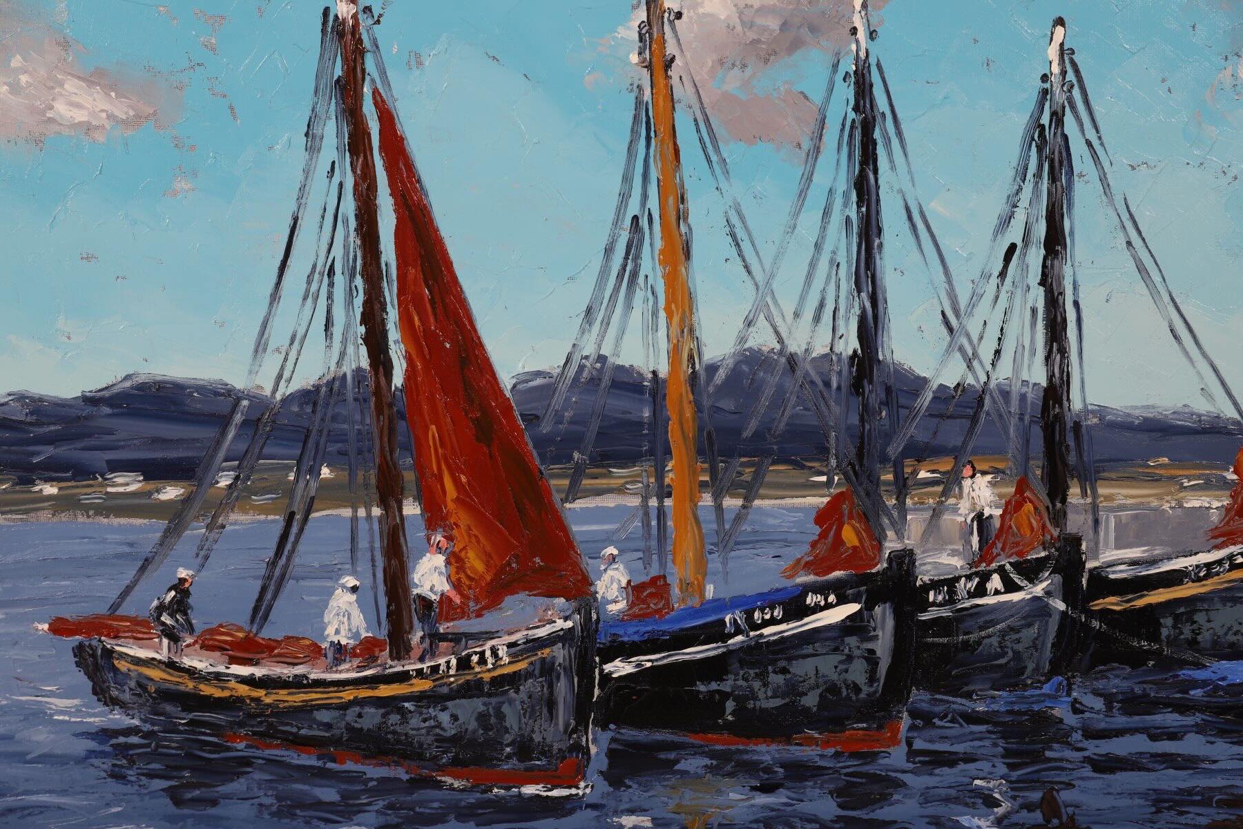Sheppards DURROW. Lot 415. “Galway Hookers”. Oils 20/30ins. June 10.