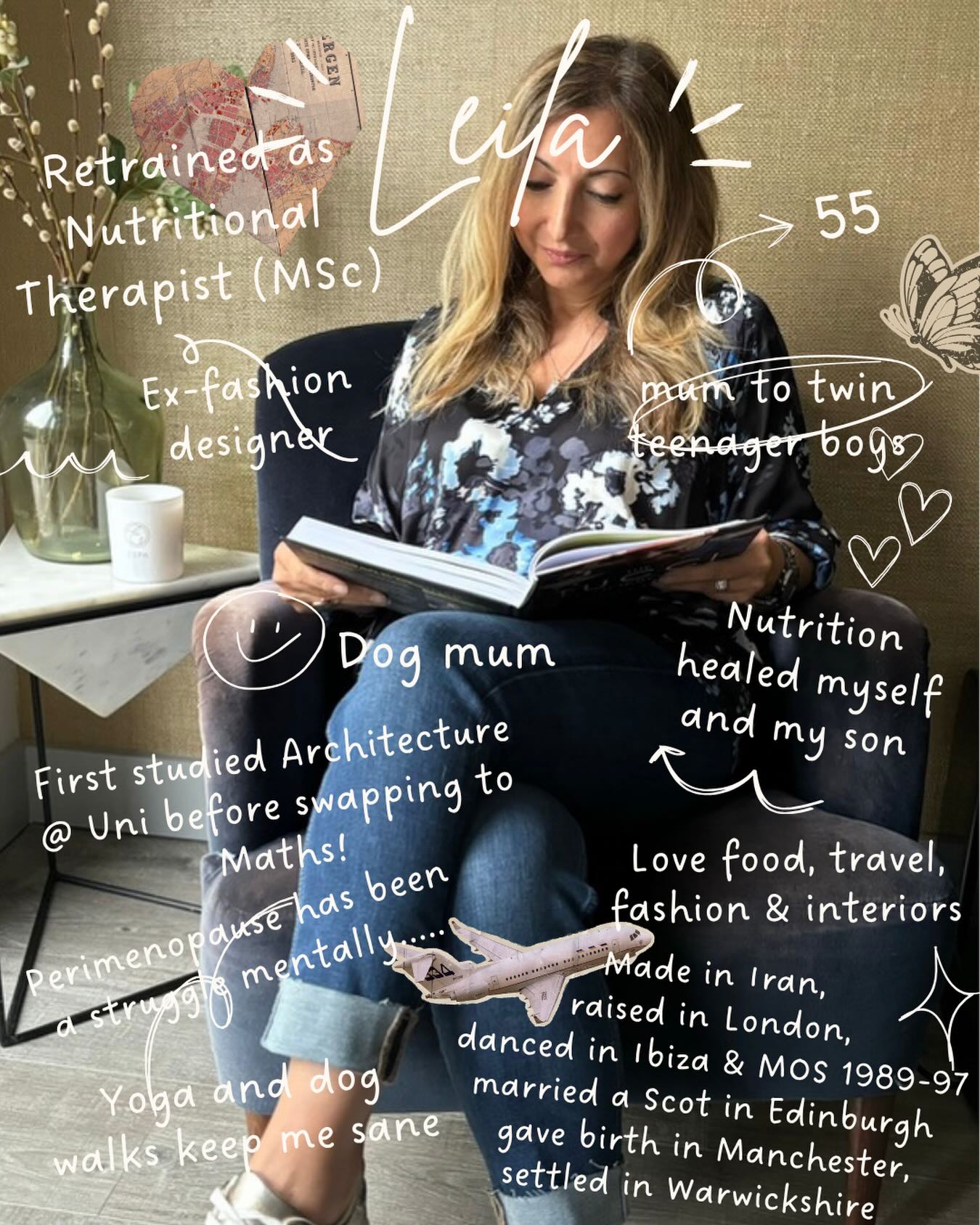 A bit of bank holiday fun to reintroduce myself as a nutritional therapist
As some of you know, I decided to go back to uni in 2022 to embark on an MSc in Nutritional Therapy and lifestyle medicine which I completed at the start of this year. This desire had been on a shelf since 2009 when I signed up to a similar course but had to drop out due to twin pregnancy and terrible nausea.
I first discovered the healing power of nutrition in 2007 when I saw the wonderful Gabi Forrester in Manchester who helped me get rid of several chronic health issues which no one had answers for. I then resolved my son’s persistent reflux and eczema through dietary changes. Since then I have been learning about nutrition and lifestyle medicine but wanted to formalise my learning at a high level to be able to help myself, my family and others with persistent unresolved health issues.
After 4 years of hard work including a dissertation study on influencing factors for menopausal anxiety, I am now ready to share my passion and knowledge with anyone who needs support with any aspect of their health. I am extremely thorough in the research I do for each case and leave no stones unturned and can incorporate functional or nutrigenetic testing if deemed necessary to guide and personalise my recommendations further. Drop me a DM or share with anyone you know you would benefit from personalised nutrition and lifestyle medicine advice.
#aboutme #nutritionaltherapy