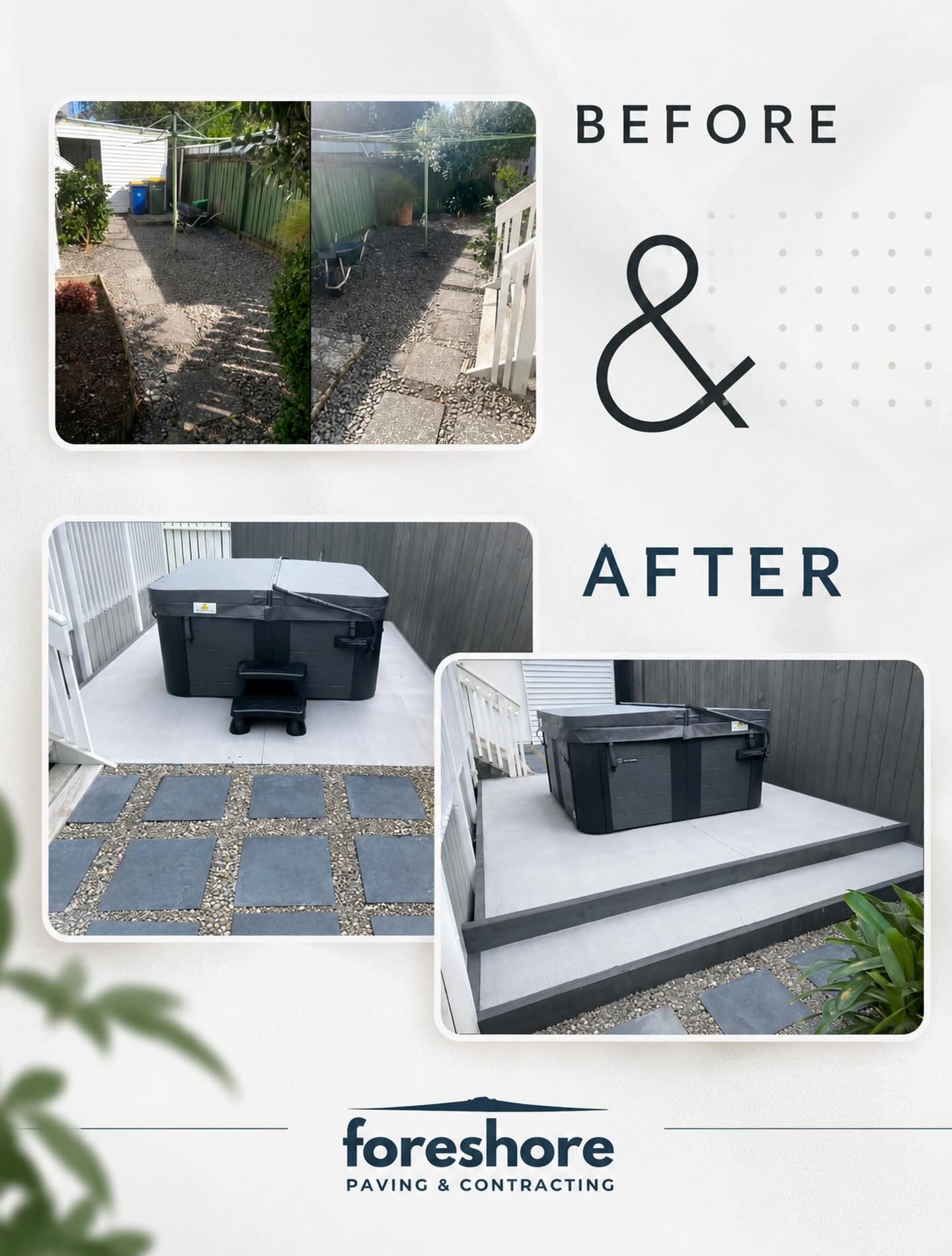 This used to be the part of the backyard nobody bothered walking into 🫣
Loose stones, old pavers, and a space that just wasn’t getting used. The client wanted to turn it into somewhere they could actually unwind at the end of the day… and now they’ve got their own little spa retreat right at home.
Clean, modern, low-maintenance, and probably the best seat in the house 👌
#foreshorepaving #outdoorliving #backyardretreat #paving #landscaping