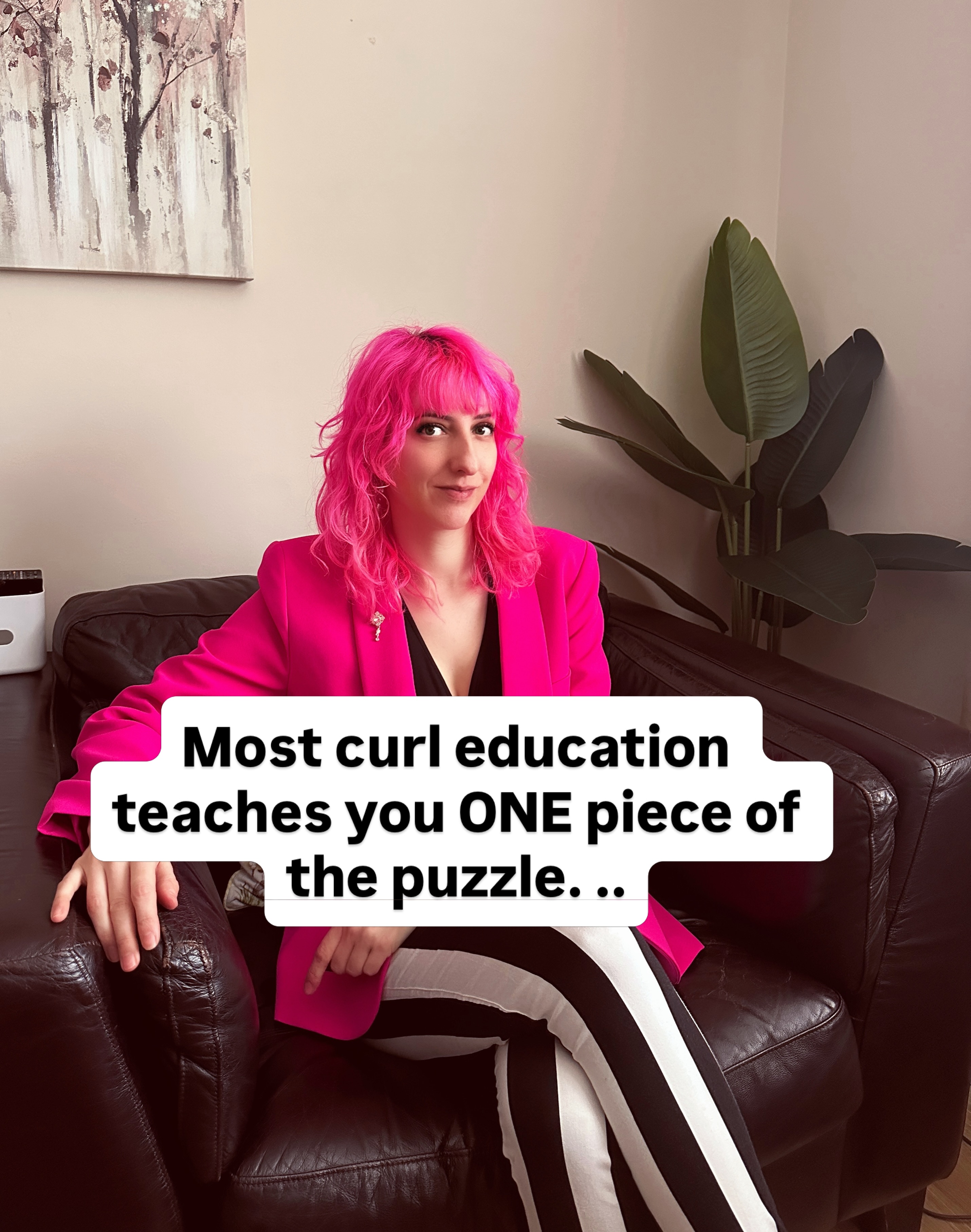 Most curl education teaches you ONE piece of the puzzle.
A cutting technique. A styling tip. A product routine.
Then you’re left to figure out how it all fits together on a real client, in a real chair, in real time.
That’s exactly why I built The Complete Curl Service System differently. 👩🦱
This isn’t another “how to cut curls” course. It’s the full service, start to finish - the same one I use on the 60+ new curl clients I welcome every year:
→ The consultation (the part most stylists rush and curl clients desperately need)
→ Curl theory so you actually understand what you’re working with
→ How clients should arrive + the Curly Girl Method explained simply
→ Tool & product recommendations (with links, so no more guessing)
→ diffuse technique
→ Styling with and without a curl brush
→ Two cuts: the shaggy layered cut AND curl-by-curl cut
AND MORE!
Because here’s what I learned the hard way!
you can be brilliant at the cut and still lose the client if the consultation falls flat.
You can nail the styling and still send them home unable to recreate it. Every piece matters.
That’s why this is a system, not a technique. 💖
For £100, you get lifetime access, bite-sized videos you can watch at your own speed, a WhatsApp support, and the tool list I wish someone had handed me years ago.
One new curl client at £50+ pays for a quarter of this. Two clients and you’ve made your money back.
If you’ve been piecing curl knowledge together from Instagram reels and one-off workshops, this is the full picture in one place
Want to join?
LINK IN BIO 💖
#curlyhairstylist #curlspecialist #hairstylisteducation #curlyhaireducation #salonbusiness