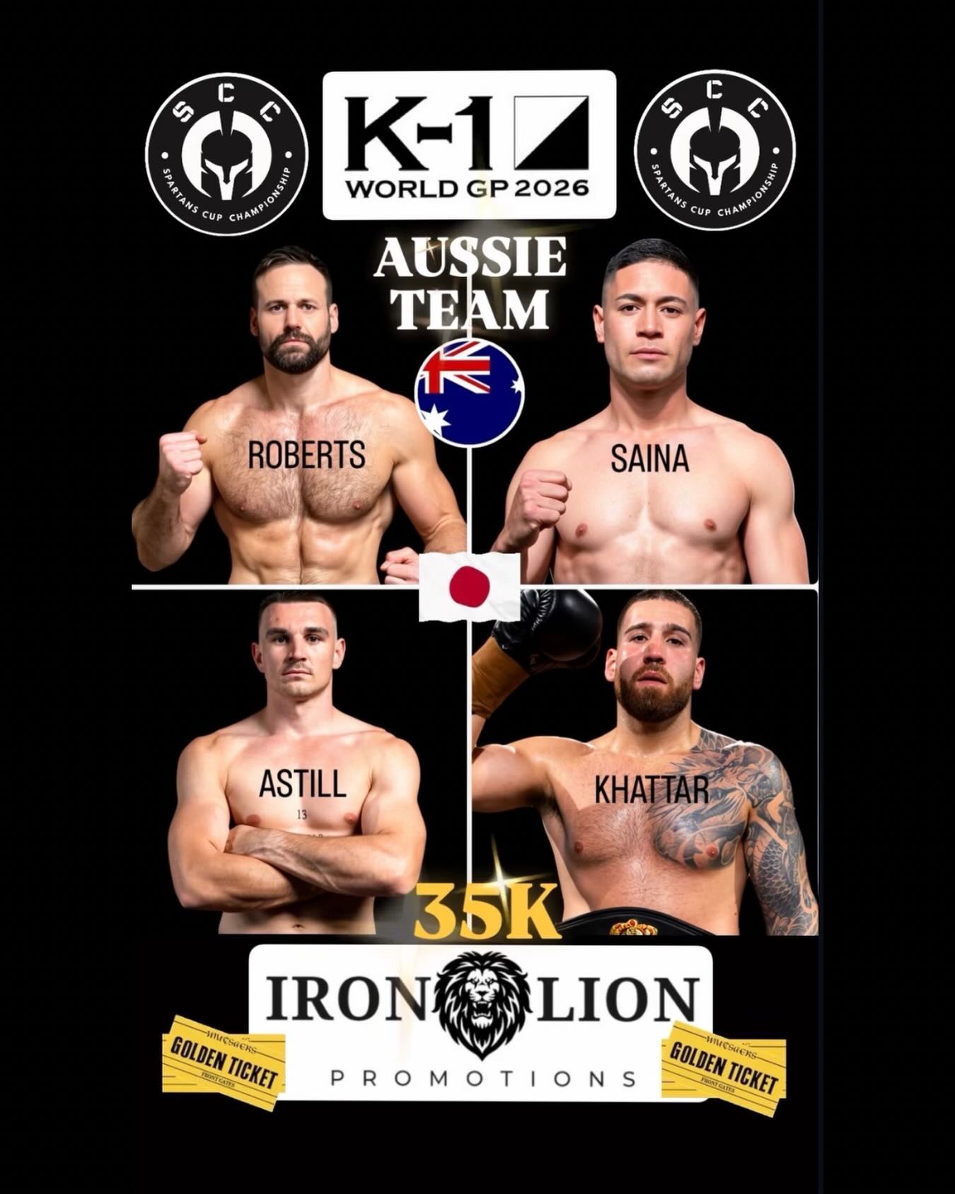 Vis on Iron Lion Promotions
🚨 Save the date: OCT 31 🚨
🥊 The 8-Man $35K Tournament
🇯🇵 Winner books a ticket to K-1 JAPAN
⚔️ 4 announced, 4 to go.
#youngbullsgym #ironlionpromotions