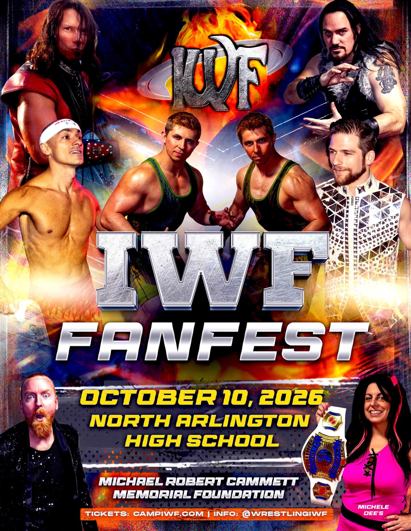 IWF FanFest & Hall of Fame October 10 at North Arlington High School to benefit Michael Robert Cammett Jr. Memorial Foundation π Tickets on sale now at CampIWF.com ποΈ