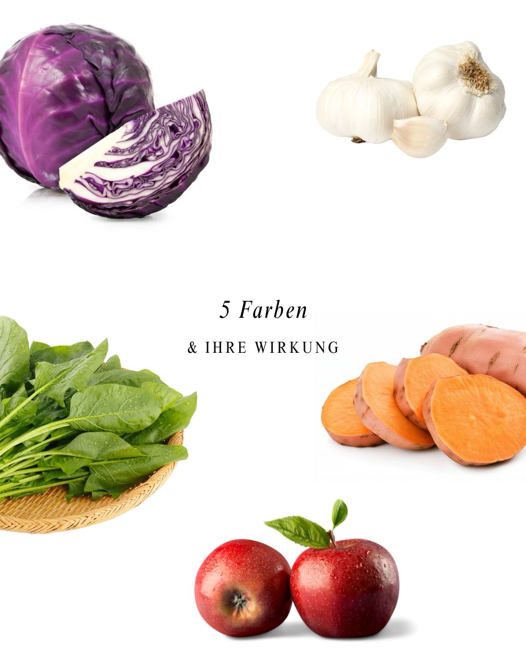🌈 Eine bunte Ernährung versorgt den Körper mit vielen unterschiedlichen Nährstoffen und Pflanzenstoffen. Jede Farbe bringt eigene Vorteile mit sich.
📥 Speichere dir diesen Beitrag ab und integriere die Lebensmittel so bunt wie möglich.
🔴 Rot – Kollagenproduktion & strahlende Haut: Rote Lebensmittel wie Tomaten, Erdbeeren oder rote Paprika können die Kollagenproduktion unterstützen und so zu einer gesunden, strahlenden Haut beitragen.
🟣 Lila – Unterstützung für das Lymphsystem & leichte Beine: Lila Lebensmittel wie Heidelbeeren, rote Trauben oder Auberginen enthalten wertvolle Pflanzenstoffe, die das Lymphsystem unterstützen können und zu einem leichteren Körpergefühl beitragen.
⚪ Weiß – bessere Verdauung & weniger Blähbauch: Weiße Lebensmittel wie Knoblauch, Zwiebeln oder Blumenkohl können die Verdauung unterstützen und dabei helfen, das Bauchgefühl auszugleichen.
🟠 Orange – Immunsystem & entzündungshemmende Eigenschaften: Orangefarbene Lebensmittel wie Karotten, Kürbis oder Orangen liefern wichtige Nährstoffe, die das Immunsystem unterstützen und entzündungshemmend wirken können.
🟢 Grün – Entgiftung & Hydration: Grünes Gemüse wie Gurke, Spinat oder Brokkoli enthält viele Nährstoffe und Wasser. Es unterstützt die natürliche Entgiftung des Körpers und trägt zur Hydration bei.
🌈 Eat the Rainbow – je bunter dein Teller, desto vielfältiger die Unterstützung für dein Wohlbefinden.
#bunteernährung #foodismedicine #ernährungsberaterin