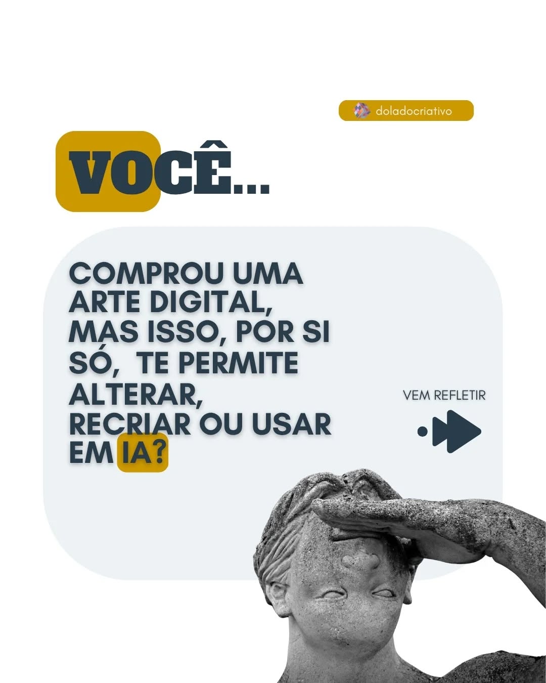 Papo sério hoje porque a discussão sobre direitos autorais no design digital se tornou ainda mais necessária com o avanço das ferramentas de Inteligência Artificial.
Muitas pessoas acreditam que contratar uma arte significa adquirir liberdade total sobre ela. Mas, juridicamente e eticamente, a questão não é tão simples.
No Brasil, a Lei de Direitos Autorais protege obras criativas e estabelece que os direitos do autor permanecem existindo mesmo após a venda ou licenciamento de uma peça, salvo previsão contratual específica.
Isso significa que utilizar uma criação além do escopo originalmente contratado, especialmente para desmontar, transformar, derivar ou alimentar processos de IA, pode gerar discussões importantes sobre autorização, integridade da obra e limites de uso.
Também existe uma dimensão ética nessa conversa.
Design não é apenas “um arquivo”. Existe pensamento criativo, composição, identidade visual, direção estética e propriedade intelectual envolvidos no processo.
Adaptar formatos para uso funcional é uma coisa.
Descaracterizar a criação, reutilizar sem limites ou transformar a obra em material derivativo sem consentimento é outra.
Por isso, contratos claros se tornaram fundamentais tanto para profissionais criativos quanto para clientes.
O objetivo deste post não é gerar conflito, mas incentivar consciência, respeito profissional e segurança jurídica nas relações criativas digitais.
#DireitoAutoral #DesignGráfico #Designer #InteligenciaArtificial #IA