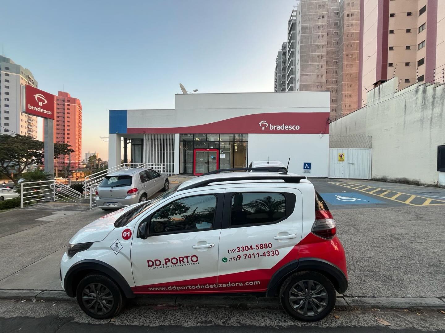 Atendimento em diversas unidades das agências Bradesco ✅ #ddportodedetizadora