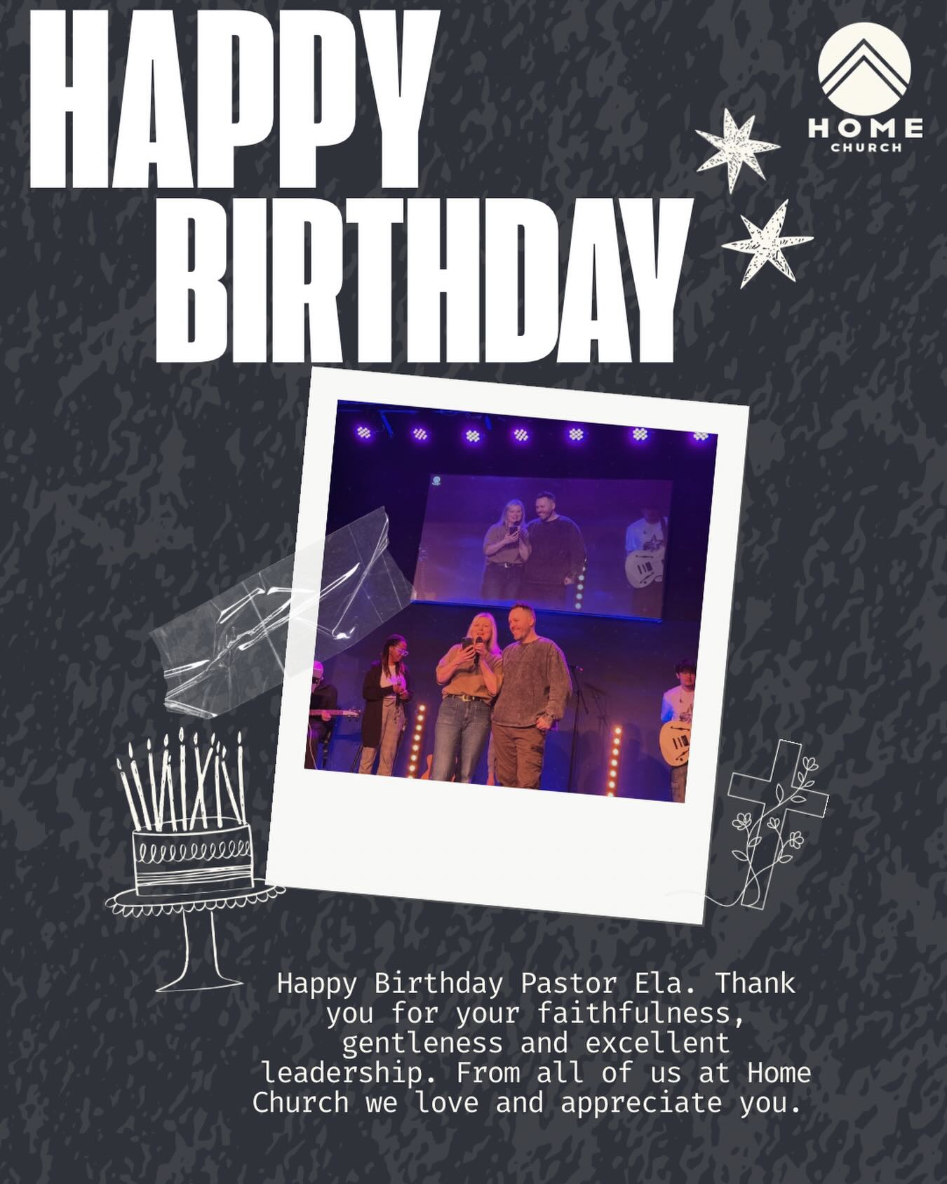 HAPPY BIRTHDAY PASTOR ELA 🤍💜
Please join us in wishing Pastor Ela a Happy birthday!
Thank you Pastor Ela for your continued faithfulness, obedience and joy that you carry. We are so grateful for your leadership, and encouraged by your faith.
We are praying that this year, God fills this new year of life with more joy, continued strength and guidance and blessings to you.
Lots of love ,
Your Home Church Family
