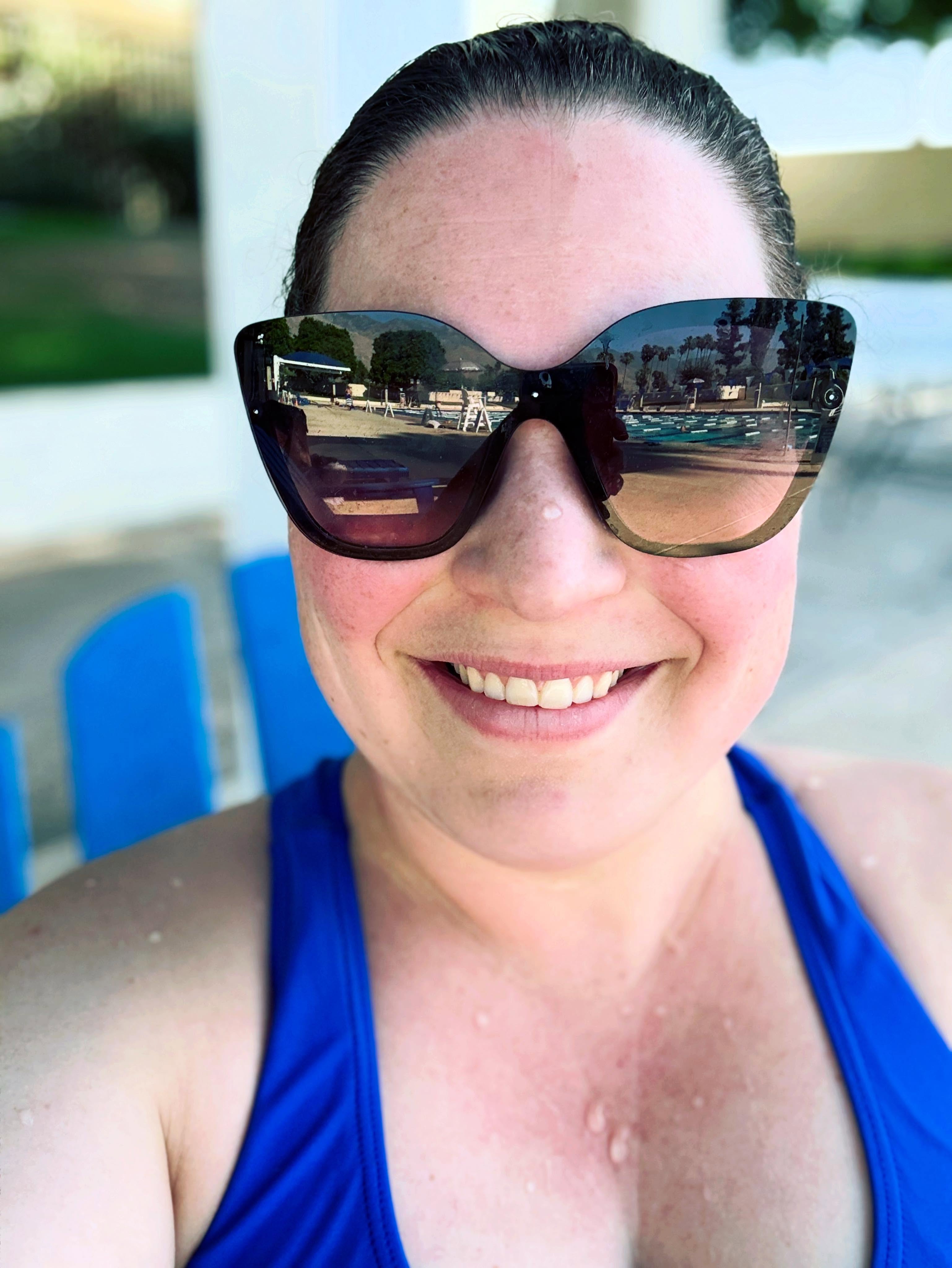 Day 2 of swimming a mile with a view of the mountains. Glorious!
#JustKeepingSwimming #PalmSprings #Vacation