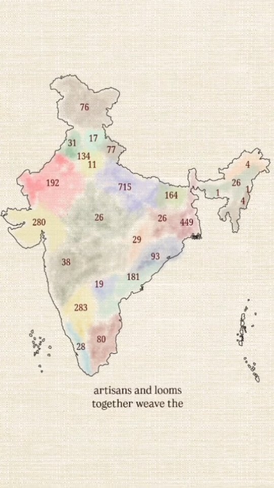 Across India, more than 2,900 Khadi Institutions continue to weave khadi, each rooted in its own region, community, and craft tradition.
From fine muslin to coarse khaddar, from khadi cotton, silk, and wool to region specific handspun fabrics, every khadi carries the identity of its people and place.
From Gujarat to Arunachal Pradesh, from Kashmir to Tamil Nadu, khadi continues to connect communities, cultures, and craftsmanship across the nation - Weaving the spirit of one India.
#KVIC #Khadiindia #khadi #KhadiInstitutions #wearkhadi