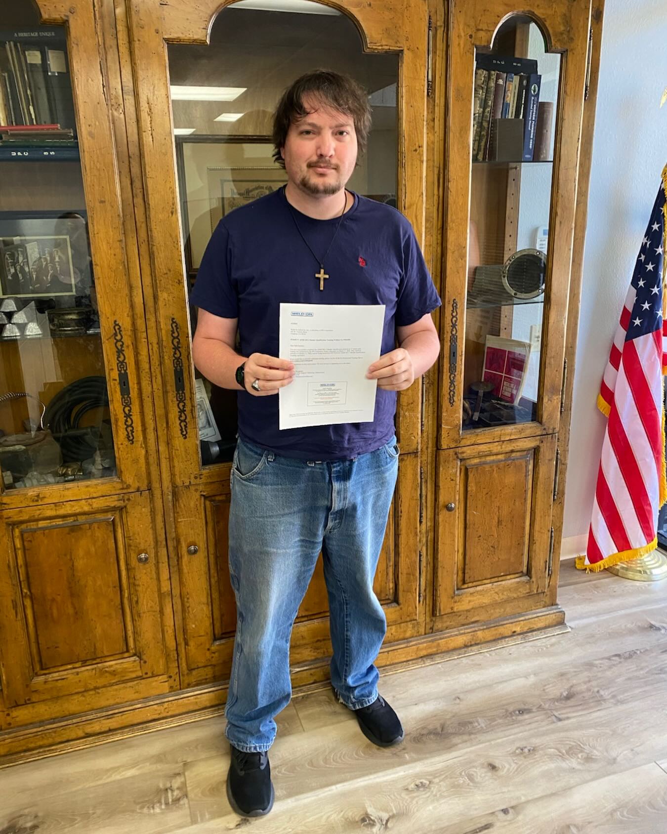 Seth, our Academy Administrative Assistant, received his Weld -On Bonder Qualification Certification. This is a certification all of our Year 2 apprentices are offered. #plumbing #apprenticeship #phcc #sandiego