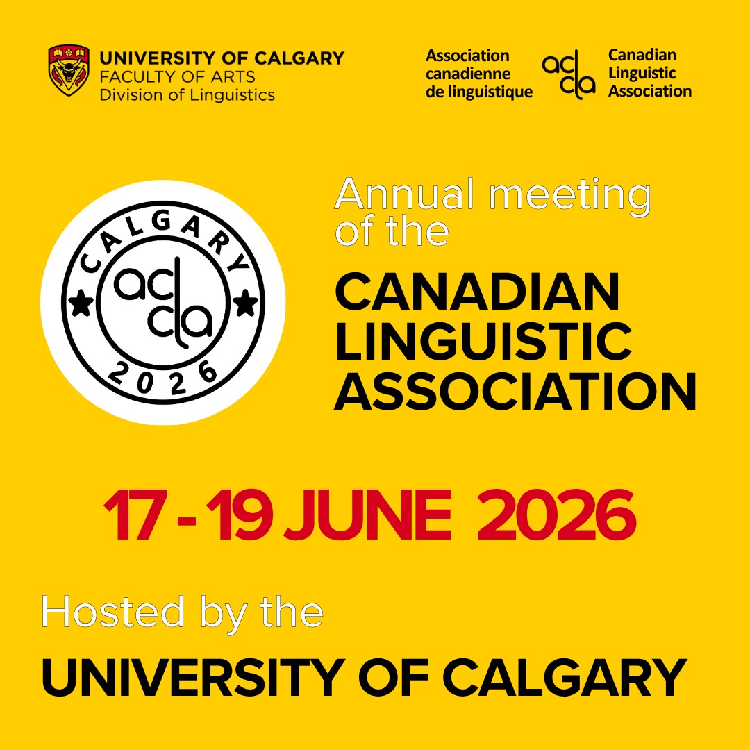 We'd love to see you there 💛
CLA 2026 is coming up on June 17-19, and is hosted by UCalgary this year :)
‼️Friendly Reminder: Registration is required for the conference.
🔗 Register via the link in bio. See you all soon!
#linguistics #CLA #lingisticsconference