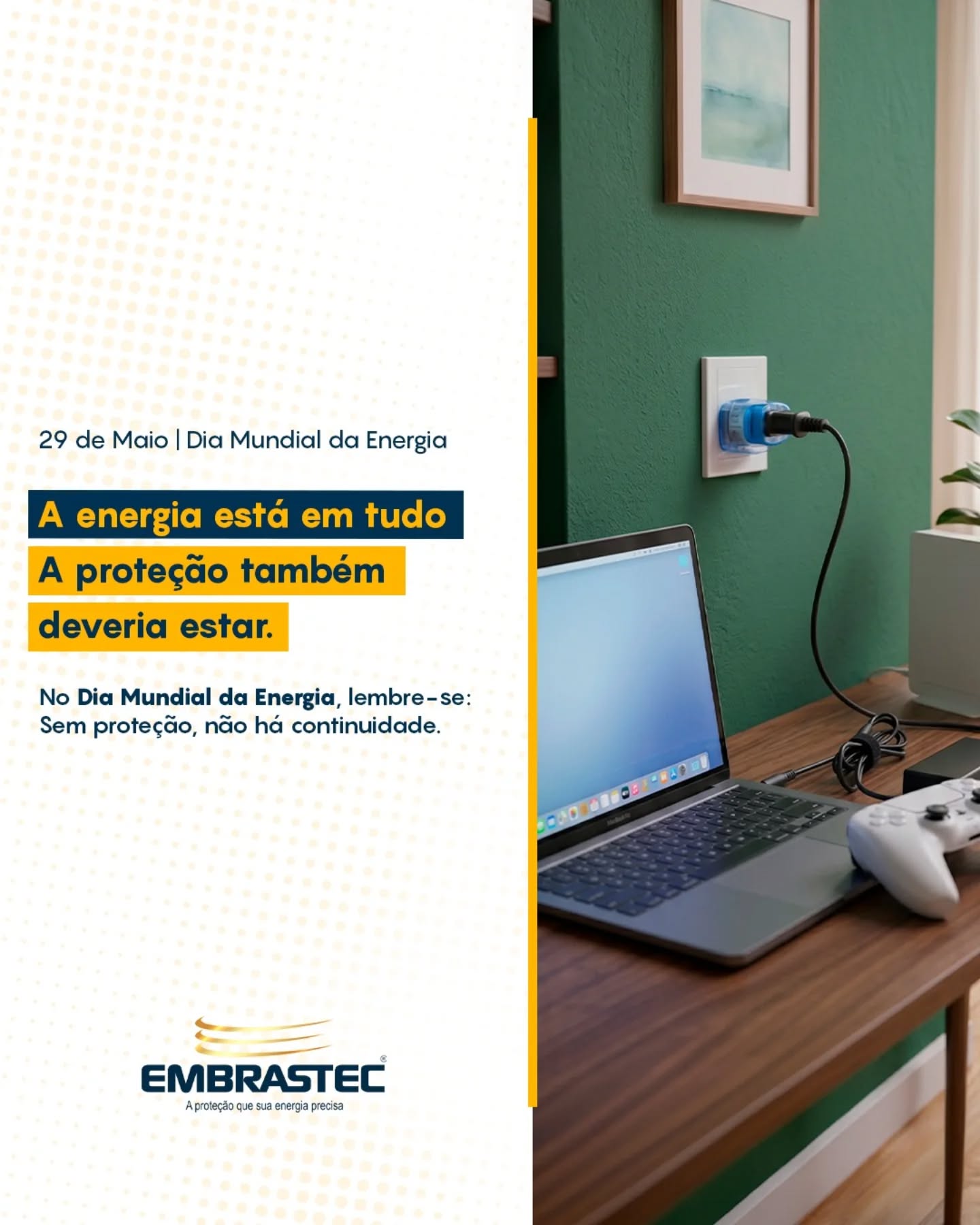 A energia move tudo: Cidades, indústrias, hospitais, dados e decisões.
Mas tão importante quanto gerar e consumir é proteger.
Em um cenário cada vez mais dependente da eletricidade, garantir a qualidade e a segurança da energia não é mais opcional, é essencial para evitar falhas, prejuízos e riscos operacionais.
É nesse ponto que a proteção contra surtos faz a diferença, assegurando a continuidade e a confiabilidade das instalações.
💡 Energia com segurança é energia bem aplicada.
#DiaMundialDaEnergia #ProteçãoEletrica #EngenhariaEletrica #SegurançaEletrica #Embrastec