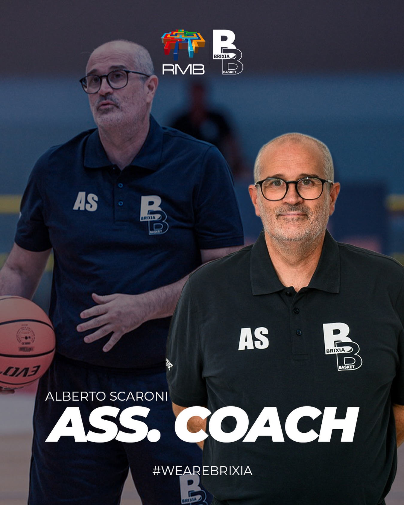 𝙎𝙏𝘼𝙂𝙄𝙊𝙉𝙀 𝟮𝟬𝟮𝟲-𝟮𝟬𝟮𝟳 🏀
Dopo una stagione vissuta con intensità, sacrificio e una salvezza conquistata con determinazione fino all’ultima sirena, è tempo di ripartire.
Continua il percorso di costruzione della nuova stagione biancoblù, confermando una figura che negli anni è diventata un punto di riferimento fondamentale per squadra e staff 🤍💙
Anche per la stagione 2026-2027, al fianco di Coach Stefano Zanardi, ci sarà ancora Assistant Coach Alberto Scaroni 🔥
Competenza, dedizione e spirito Brixia: avanti insieme.
#wearebrixia