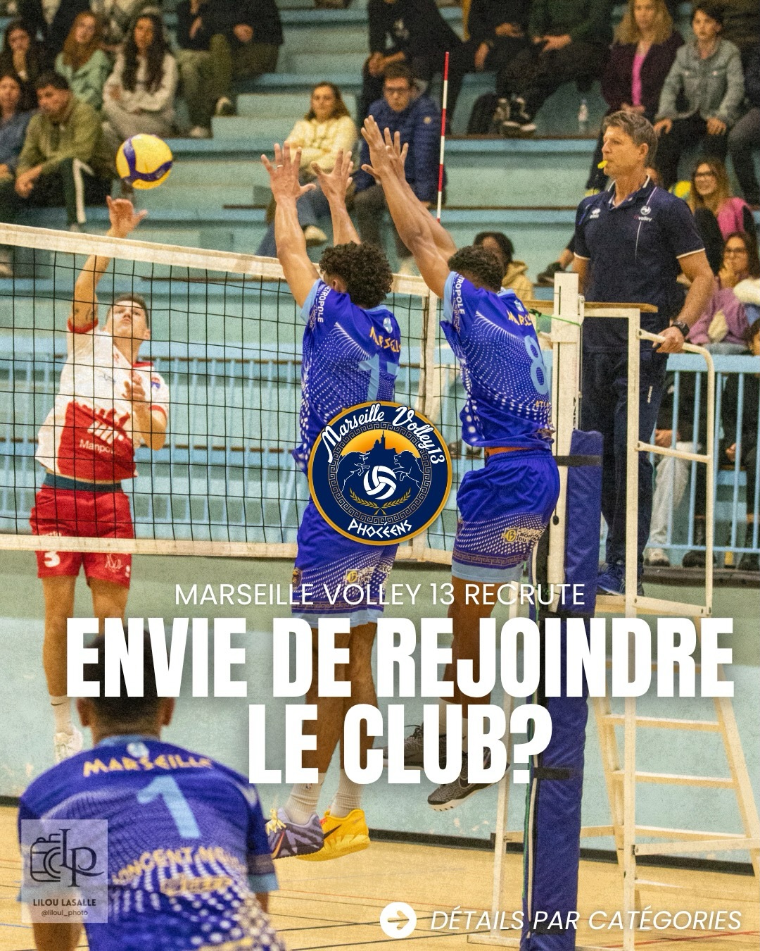 Envie de rejoindre Marseille Volley 13 ? 🤍💙
Découvrez ci-dessous nos équipes séniors (à partir du niveau régional) qui recrutent pour la saison prochaine !
Même si certains profils sont recherchés en priorité, tous les profils seront étudiés! N’hésitez pas à prendre contact avec le coach de chaque équipe dont vous retrouverez les coordonnées sur la slide correspondante 😉
MV13 c’est un club familial aux quelques 500 passionnés mais surtout un label de formation OR, gage de qualité d’un travail hors pair de nos éducateurs diplômés 🌟 Si l’aventure vous tente, contactez-nous !