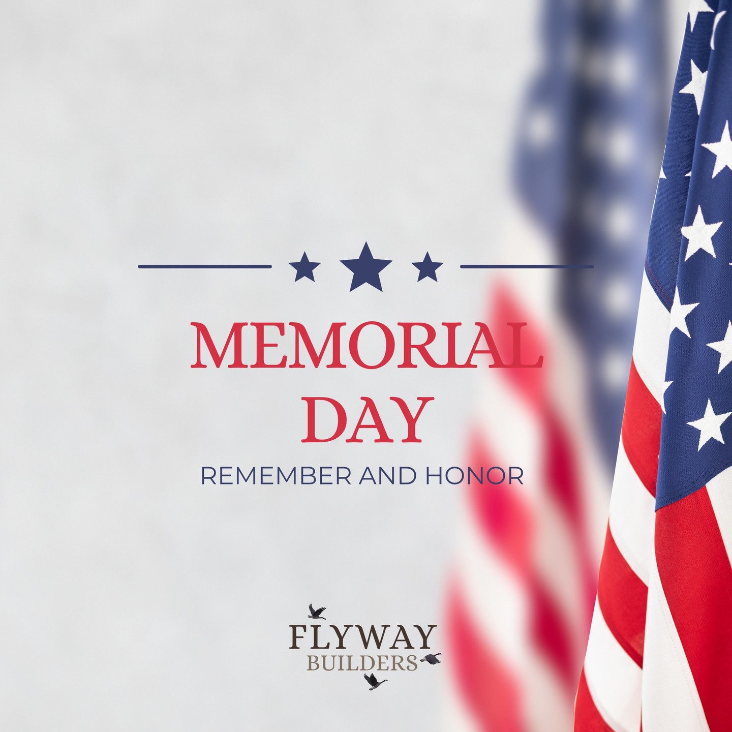 This Memorial Day, we honor and remember those who made the ultimate sacrifice for our freedom. At Flyway Builders, weโre grateful to live in a community that values service and sacrifice.
#MemorialDay #WestMichigan #HonorAndRemember #grateful #community