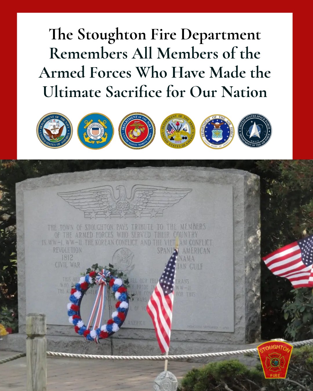 On this Memorial Day, we remember all the members of the Armed Forces who have made the ultimate sacrifice for our nation.
#SFD #MemorialDay