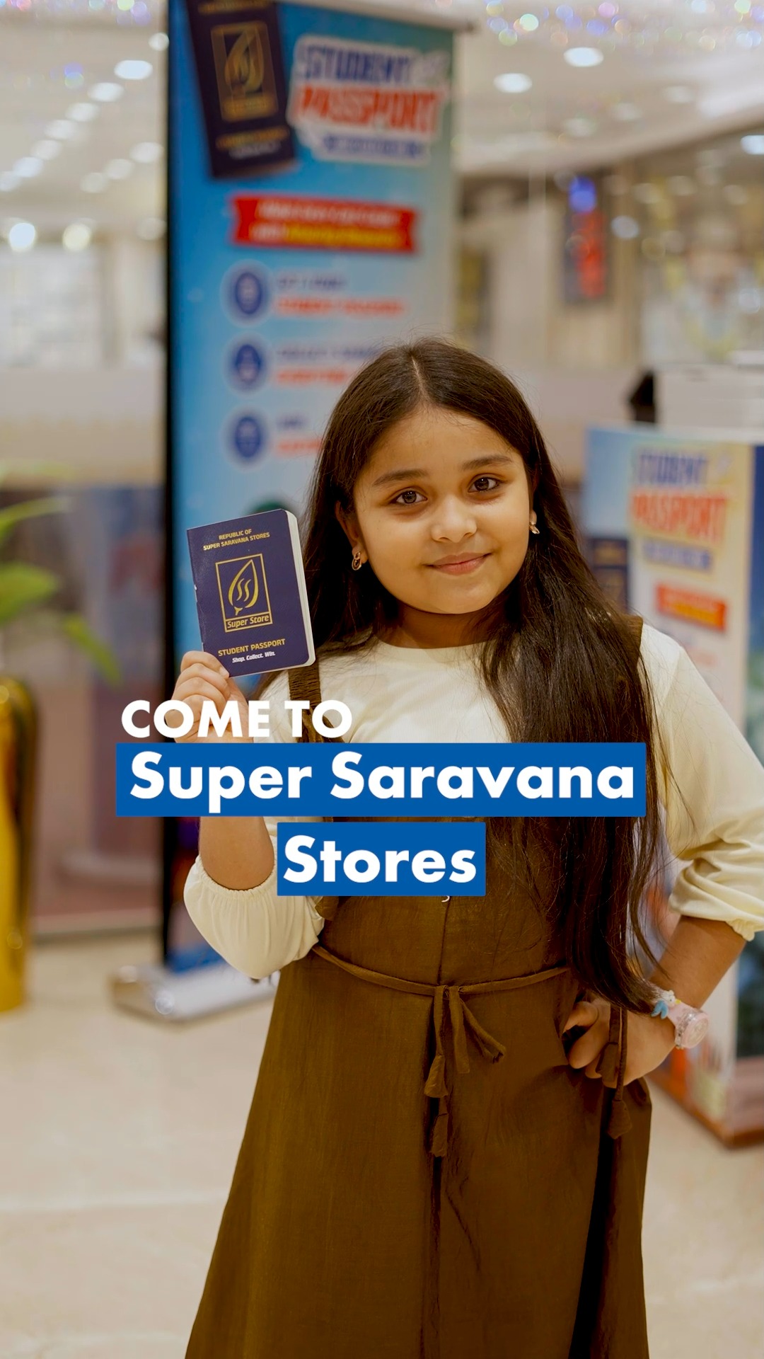 Turn your shopping bills into exciting rewards with the Student Passport Program at Super Saravana Stores!
Spend a minimum of ₹500 to collect your child's passport and earn a new stamp with every visit.
Drop by your nearest branch and start collecting today!
#SaravanaStores #KidsPassport #ShoppingRewards #FunParenting #FamilyShopping #MilestoneGifts #BumperContest #Purasawalkam