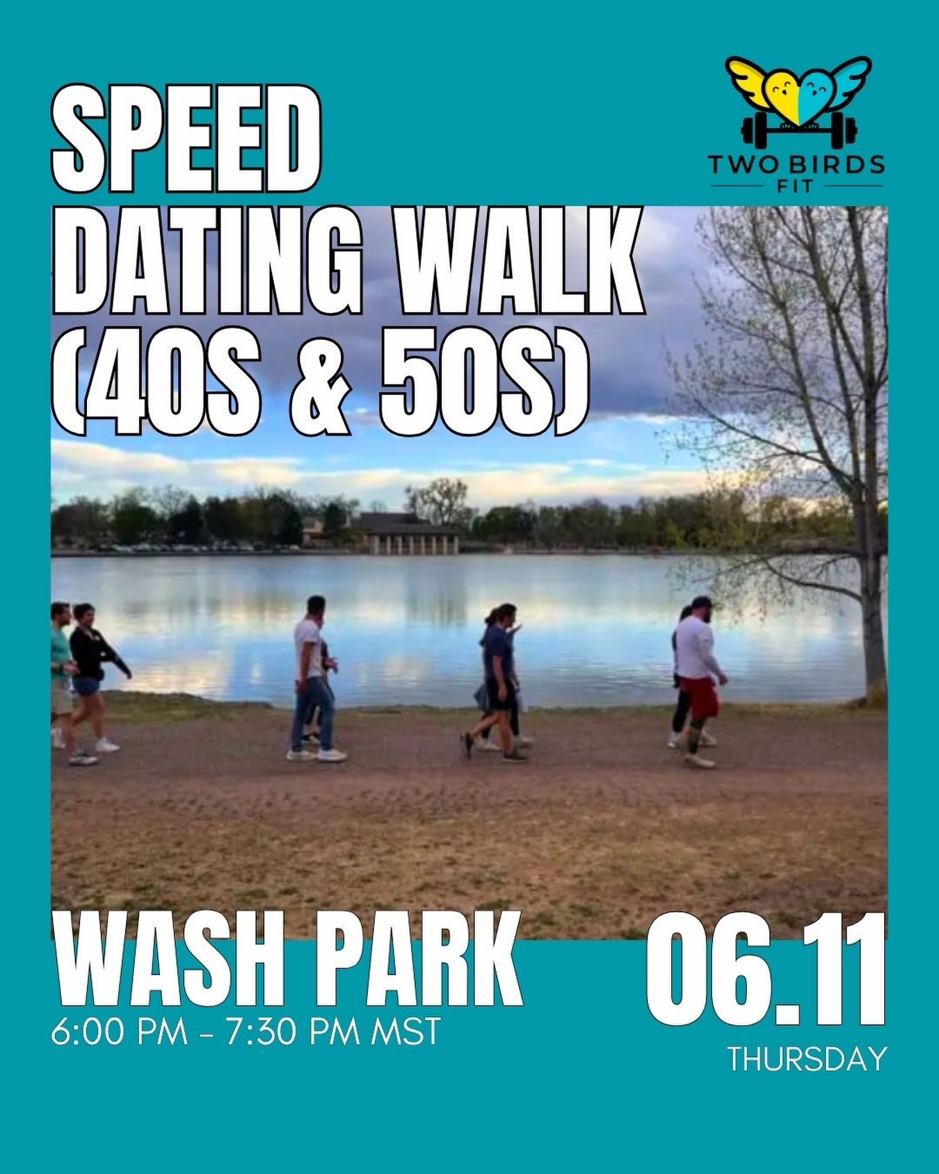 Fresh air, good conversation, and real connections — this isn’t your average walk in the park. 🐦🌿
The Two Birds Fit Speed Dating Walk is designed for singles in their 40s and 50s who want a fun, low-pressure way to actually meet people.
We’re taking a 2.6-mile loop around Wash Park and rotating walking partners every 5 minutes so by the time you’re done you’ve had real face time with everyone there.
Spots are capped at just 26 singles to keep the ratio balanced and the experience personal — so this one will fill up fast. Come solo, bring your pup, and come ready to have a genuinely good time. 🐾
📅 Thursday, June 11, 2026
⏰ 6:00 – 7:30 PM MT
📍 Wash Park — Corner of S. Downing St. & E. Virginia Ave., Denver, CO
Link in bio to grab your spot! 🔗
#washpark #denverco #denverevents #activesingles #swiperightirl