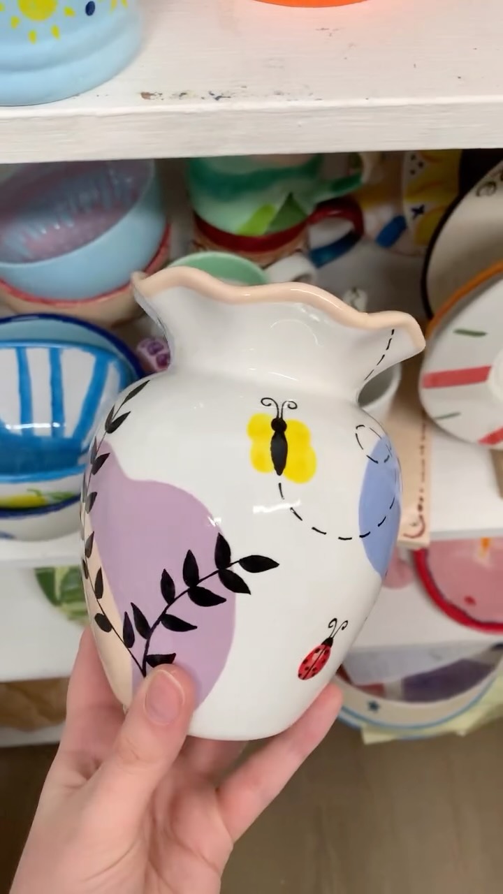 We’ve had lots of fun creations come out the kiln recently!
If you’re looking to make your own, we still have spaces on the studio this bank holiday weekend, as well as throughout the week during half term