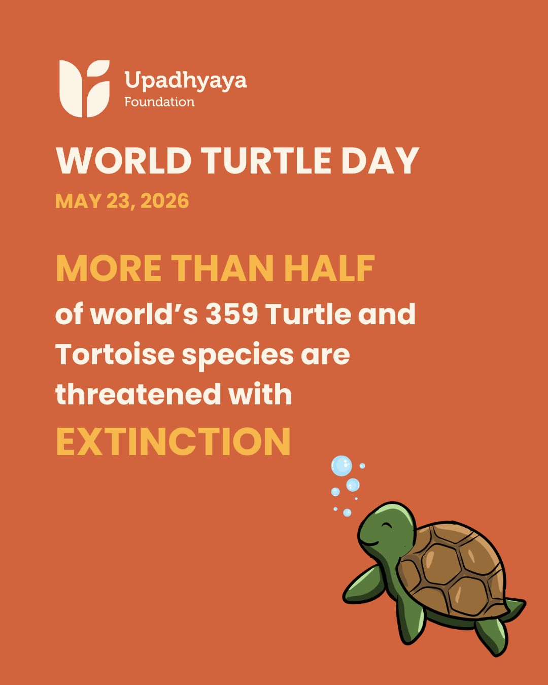 Maharashtra’s coastline is home to incredible marine turtle species like the Olive Ridley, Green Sea Turtle, Hawksbill Turtle, and Leatherback Turtle. Along nesting beaches in Velas, Anjarle, Guhagar, and other parts of the Konkan coast, thousands of hatchlings begin their journey to the sea every year.
But these ancient creatures face growing threats from plastic pollution, habitat destruction, artificial lighting, fishing nets, and climate change. Protecting turtles means protecting entire marine ecosystems, from coral reefs to coastal biodiversity.
Simple actions like reducing plastic use, keeping beaches clean and dark during nesting season, and supporting local conservation efforts can make a real difference.
This World Turtle Day, let’s promise to protect our oceans, respect nesting beaches, and give every hatchling a safer path to the sea.
#UpadhyayaFoundation #wildlifeConservation #AnimalWelfare #turtles #beachcleanups