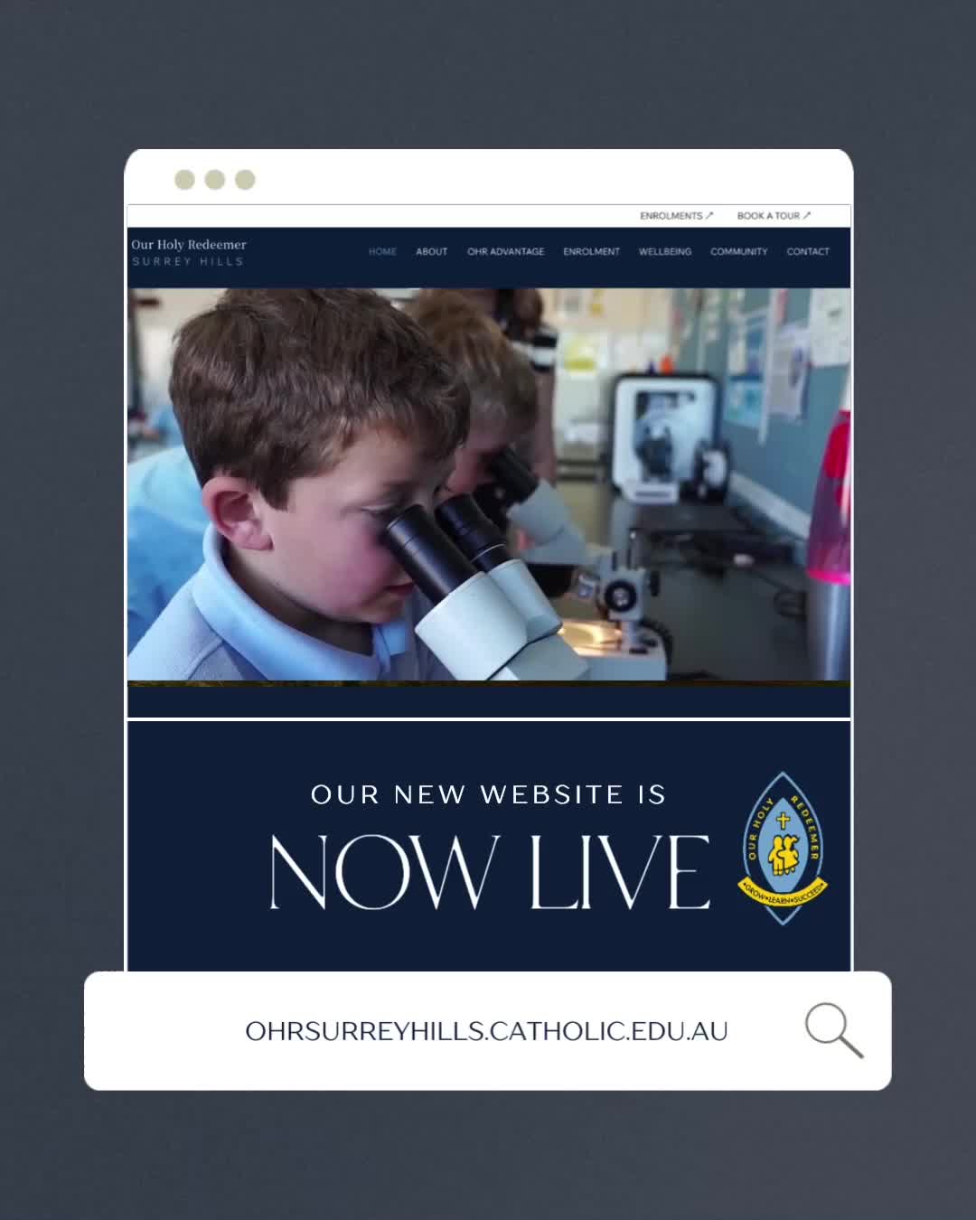 Big News — Our New Website Is Live! 🌐
We’re excited to announce the launch of our brand-new school website!
Designed to make it easier for students, parents, and our community to stay connected and learn about the OHR difference. ✨
🔗 Visit us today: ohrsurreyhills.catholic.edu.au
#SchoolCommunity #NewWebsite #Education #SchoolNews #LearningTogether #SchoolLife #ohrsurreyhills #primaryschool #surreyhills