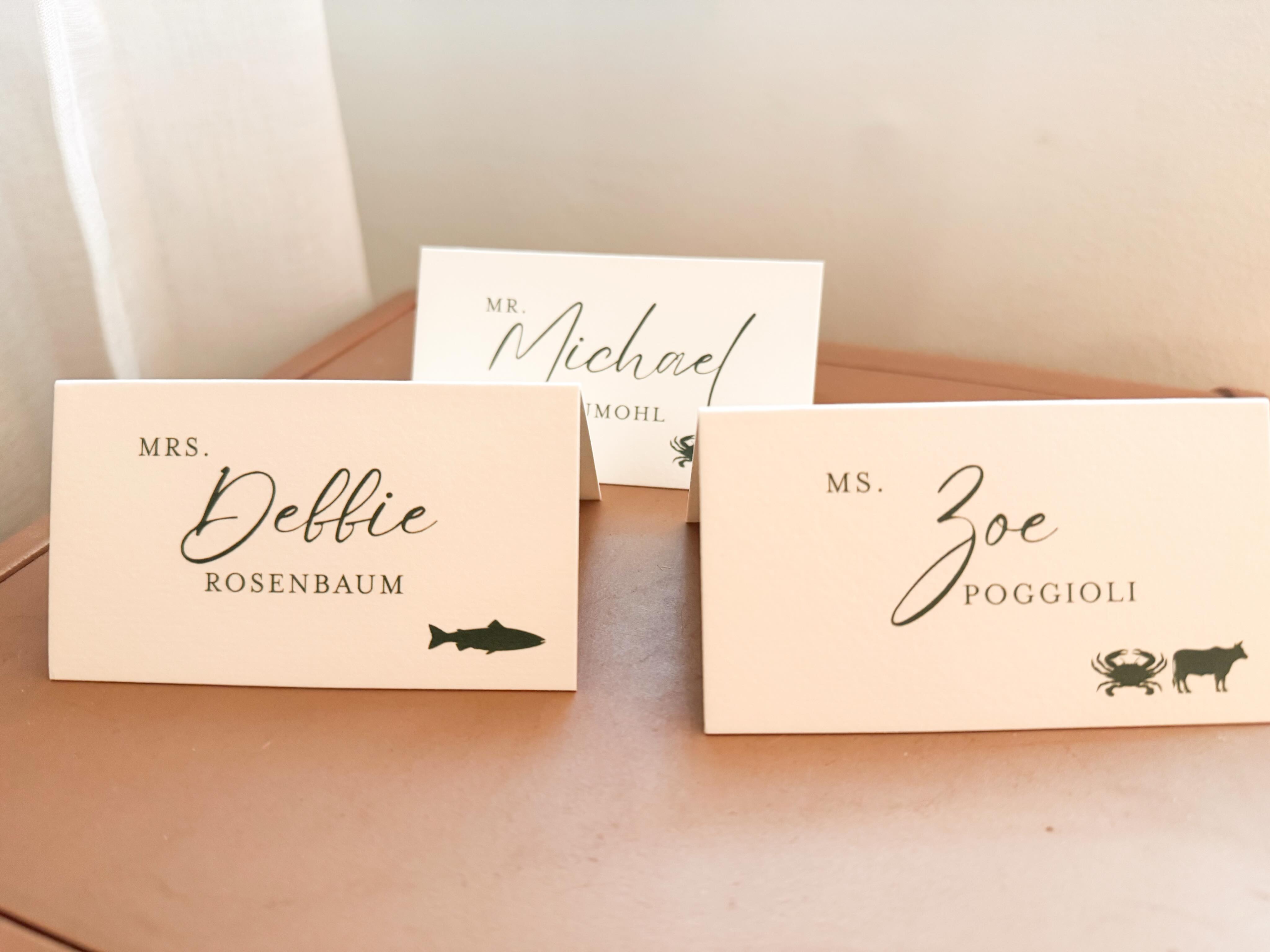 Sure, you could DIY meal-indicator place cards… but hiring a stationery designer saves you $ and headaches.
To create these cards, here’s what we did:
-Gathered, reviewed and organized client data
-Hand illustrated meal icons in procreate
-Used professional design software (Adobe InDesign for merging files + Illustrator for illustration clean up + vectorizing) $$
-Custom CMYK color matching to coordinate with the rest of the day-of paper suite
-Rounds of proofs/mockups before print
-File prep for printing + coordinating with our professional printer
-Scored + folded each card by hand
-Sorted by table for seamless setup on wedding day
The tiny details guests barely notice are usually the details that take the most work ✨
.
.
.
#annapolisstationerydesigner #WeddingStationery
#weddingstationery #weddingdesign easternshorewedding
