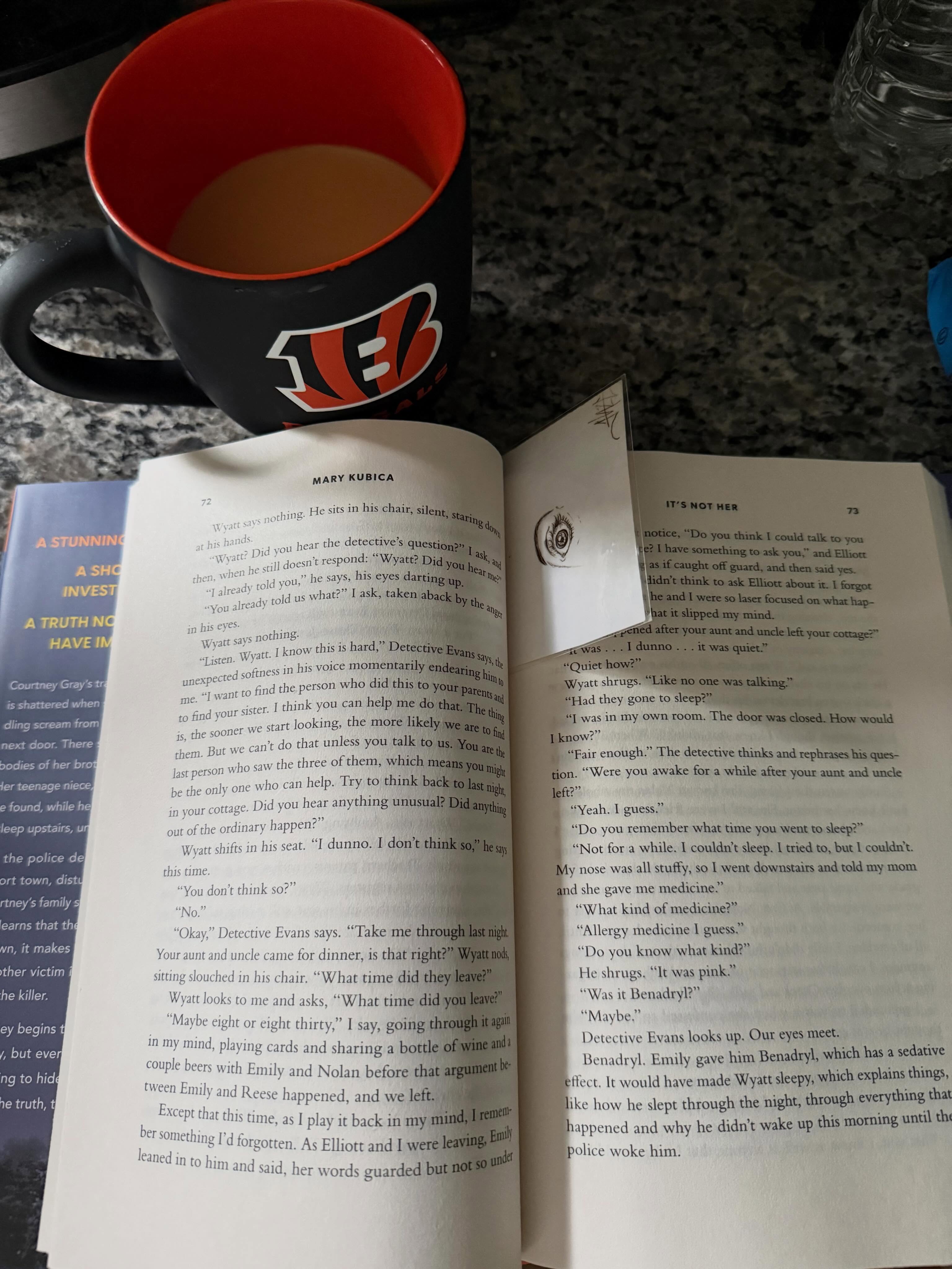 Holiday hack: wake up before the kids for some ☕️ and 📖
I’m 72 pages into It’s Not Her and it’s good so far!
#bookstagram #books #thrillerauthor