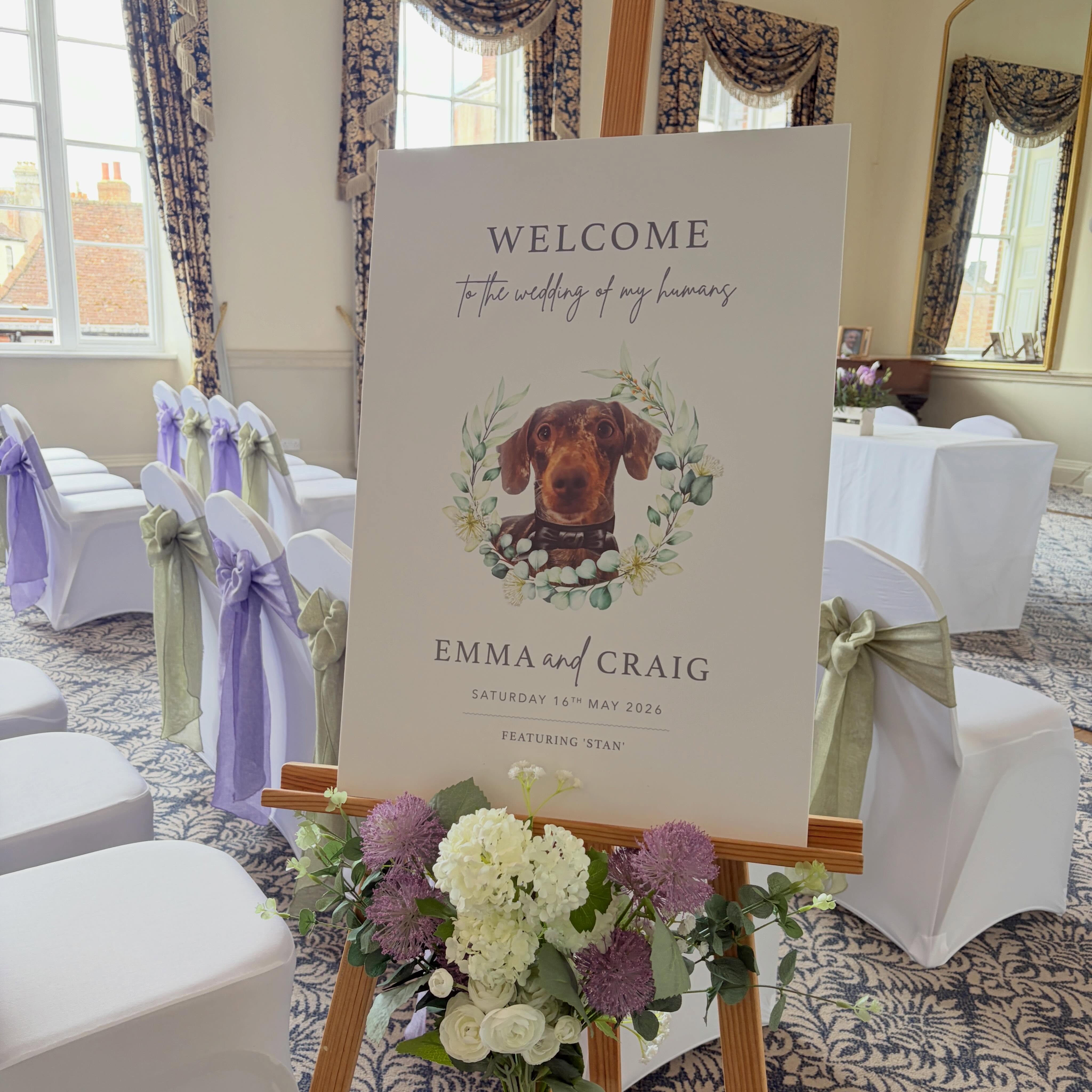 CONGRATULATIONS 🥂// Wishing Emma & Craig the very best, such a wonderful couple and Stanley 🐾 was amazing on the day!
Thank you for choosing me to design and produce your wedding stationery, feeling blessed 🥰 .
#weddingstationery #weddingsignage #weddinginspo #iamcwdesign