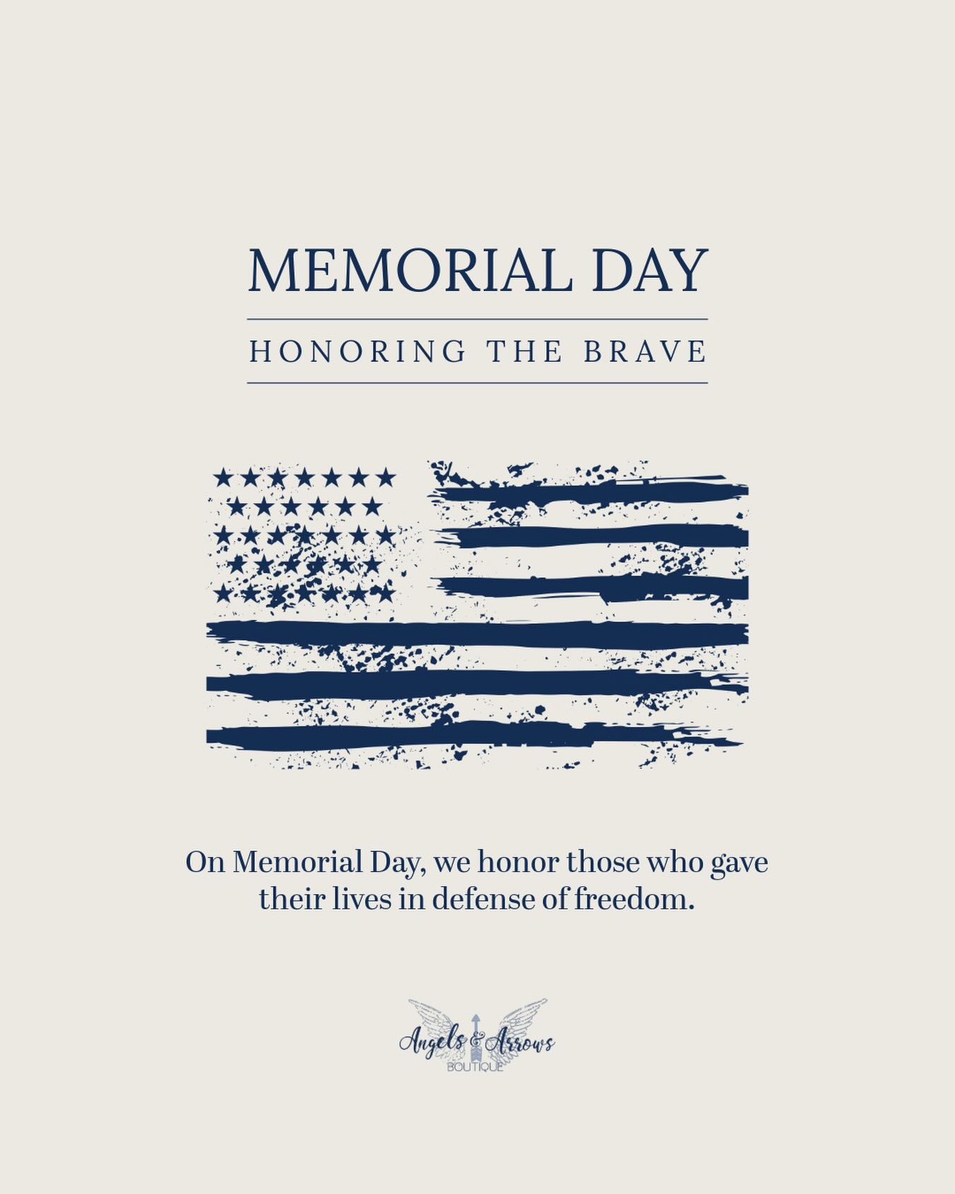 Today and always, we remember and honor those who gave everything so we could be free.
We will be closed today. Normal business hours will resume tomorrow, 10AM—5PM.