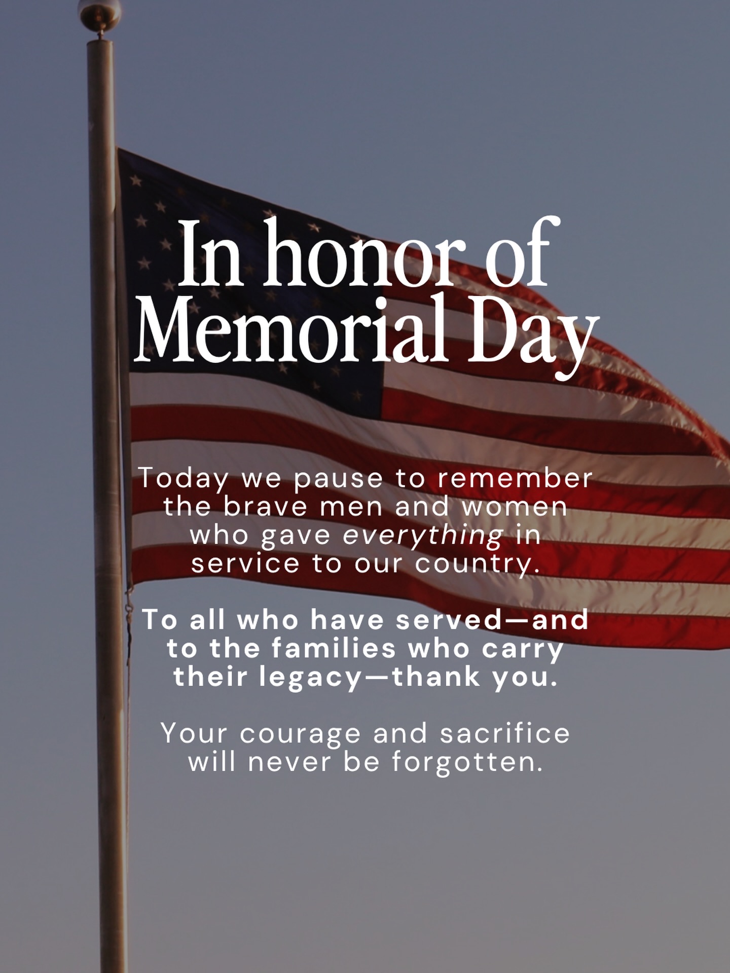 Today, we remember and honor the brave men and women who made the ultimate sacrifice for our freedom. 🇺🇸
Their courage, service, and sacrifice will never be forgotten.
Wishing everyone a safe and meaningful Memorial Day as we remember our fallen heroes and hold their families close in our hearts. ❤️🤍💙
#MemorialDay #virginiabeach #pungo #memorialdayweekend🇺🇸 #vbmoms
LandOfTheFree HomeOfTheBrave RememberTheFallen USA SupportOurTroops FreedomIsNotFree