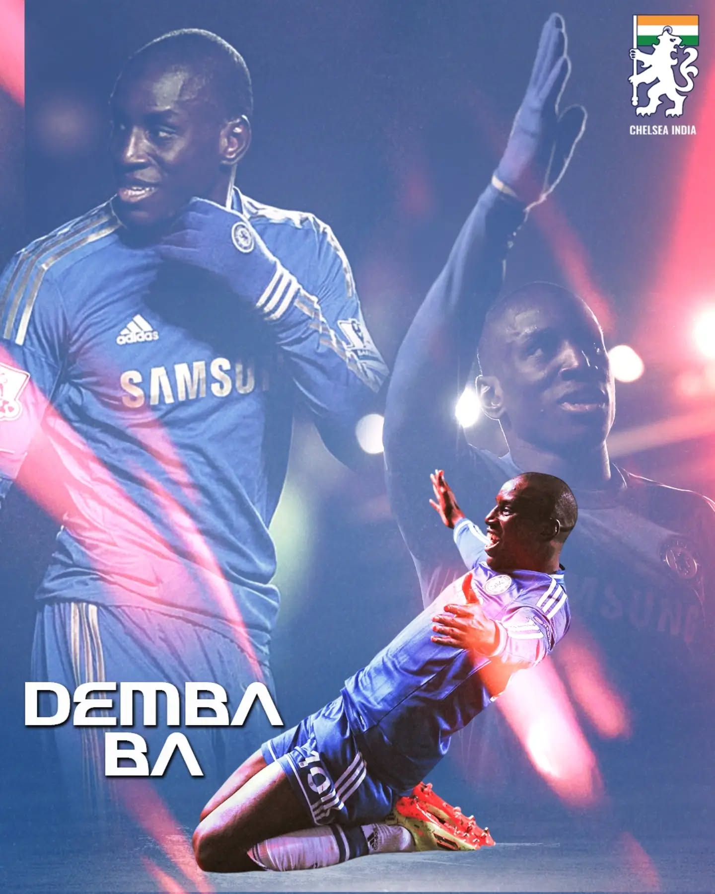 Happy Birthday to Chelsea cult hero Demba Ba! ๐
The man behind unforgettable moments in blue - from that goal at Anfield to the dramatic winner against PSG at the Bridge. Forever part of Chelsea history. ๐
#ChelseaFC #CFC #DembaBa #ChelseaIndia #IndiasBlueArmy